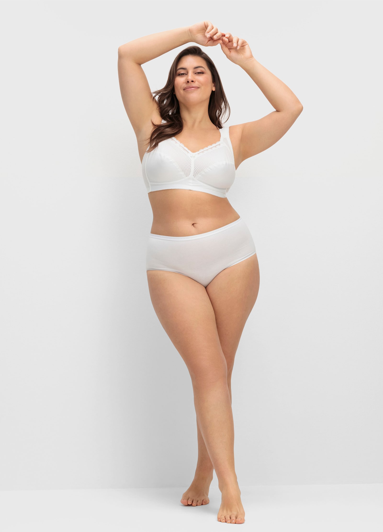 Miss Mary Entlastungs-BH ohne Bügel mit Komfortträgern - weiß