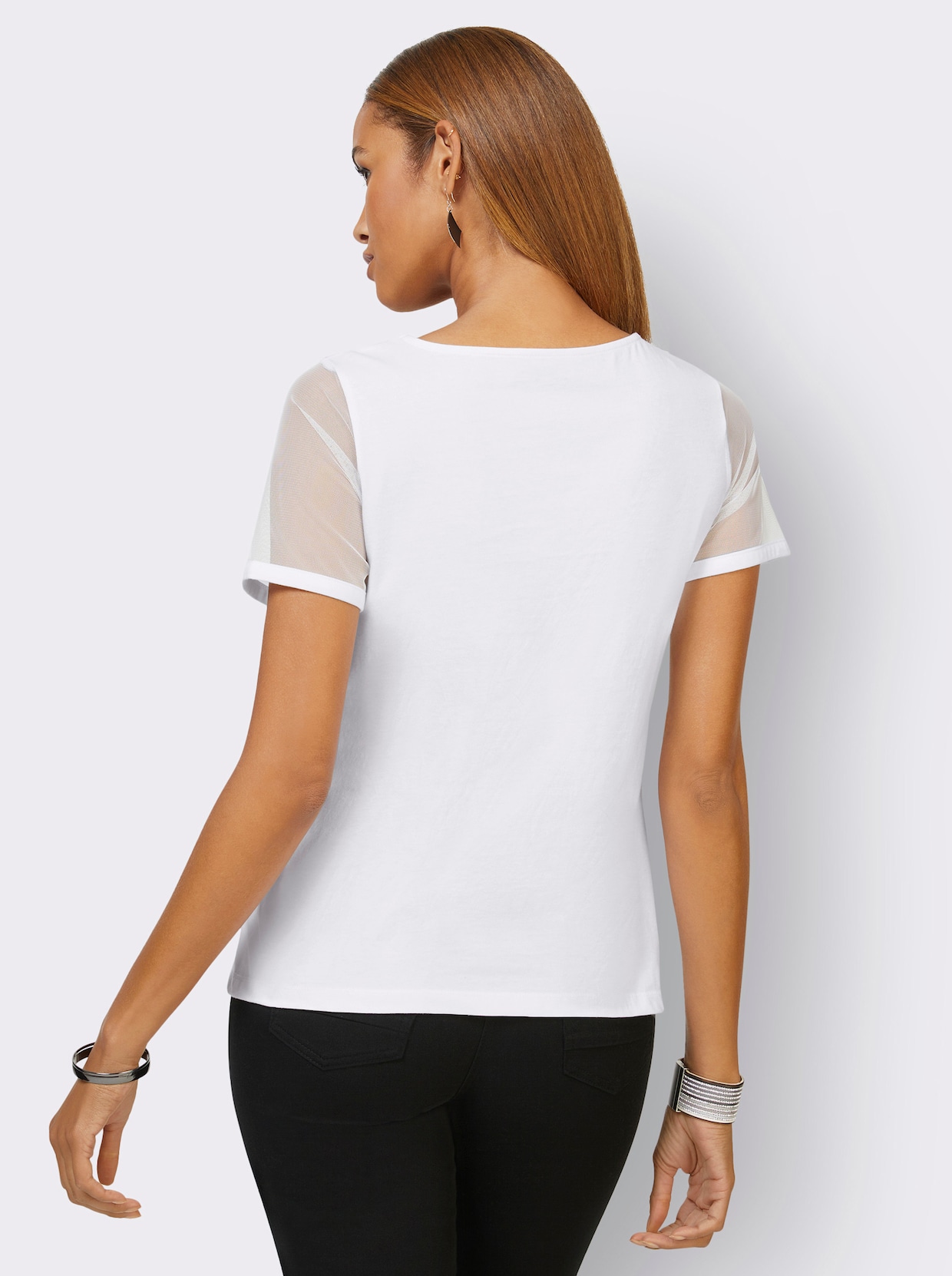 Kurzarmshirt - weiß