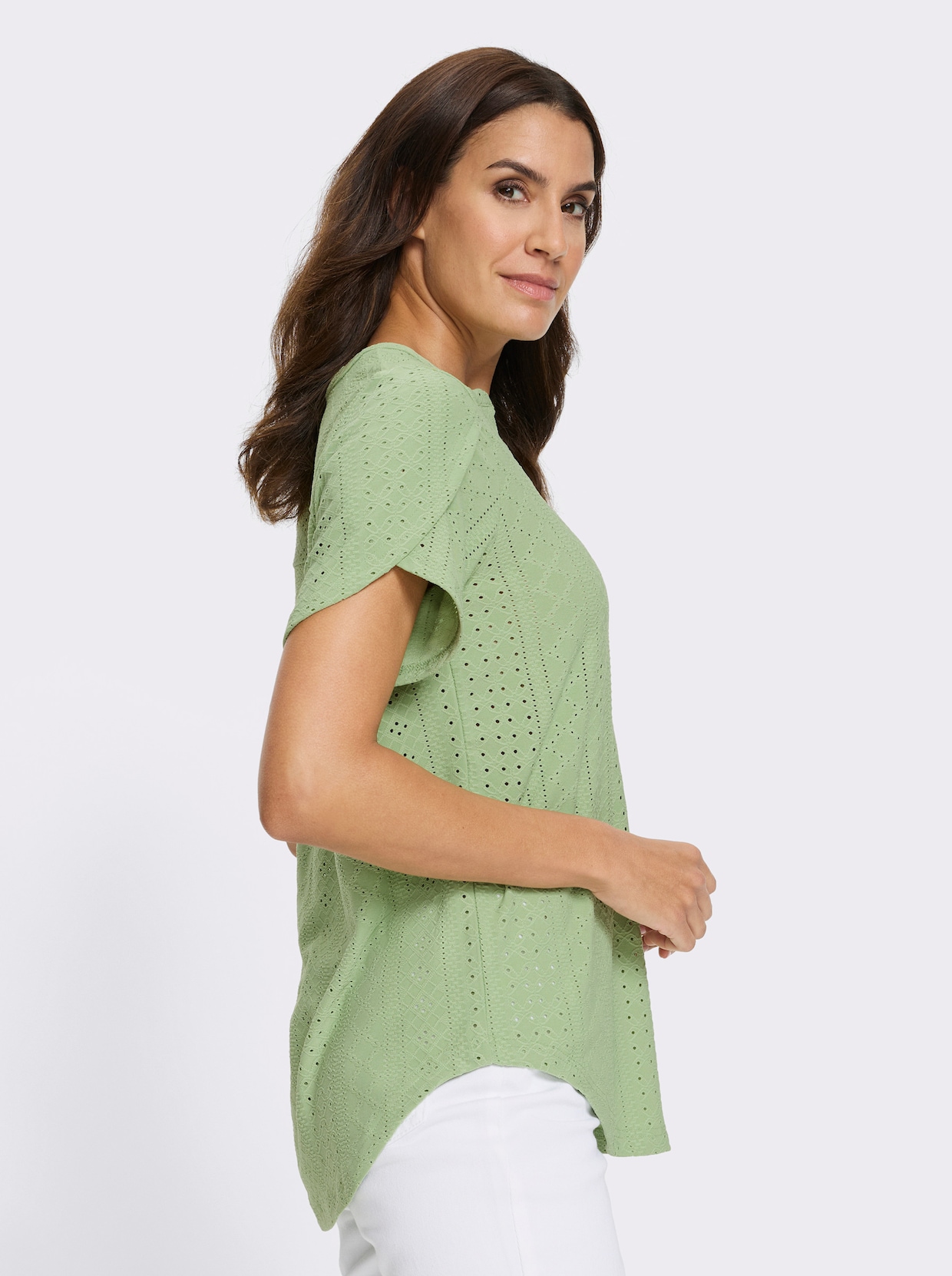 Kurzarmshirt - eucalyptus