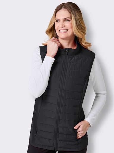 Catamaran Sports Steppweste mit Reißverschluss-Taschen - schwarz