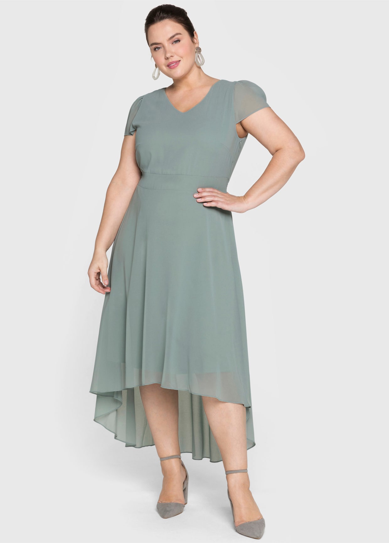 sheego Abendkleid - eukalyptus