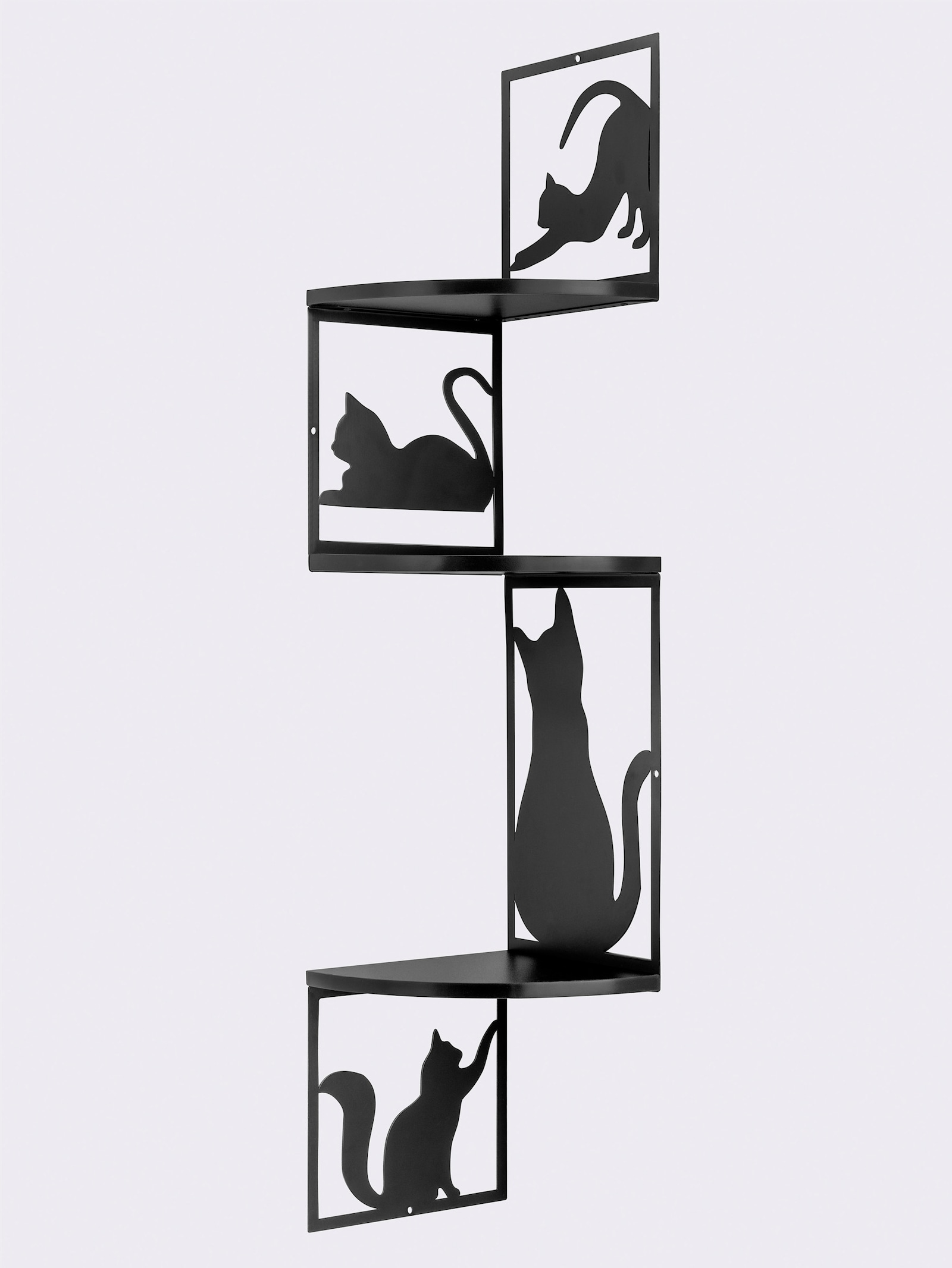 heine home Eckregal - schwarz