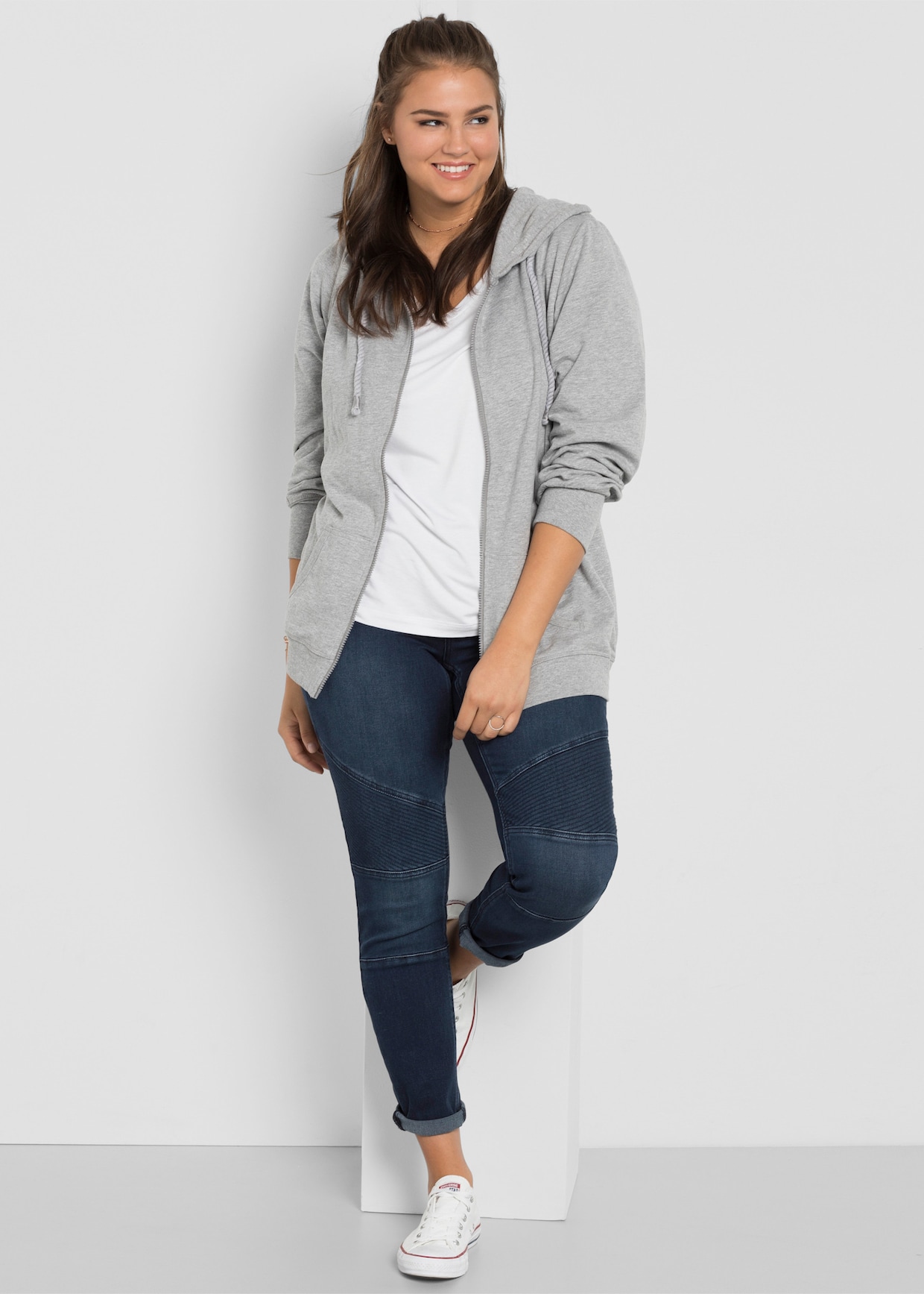 sheego Skinny jeans - dark blue denim