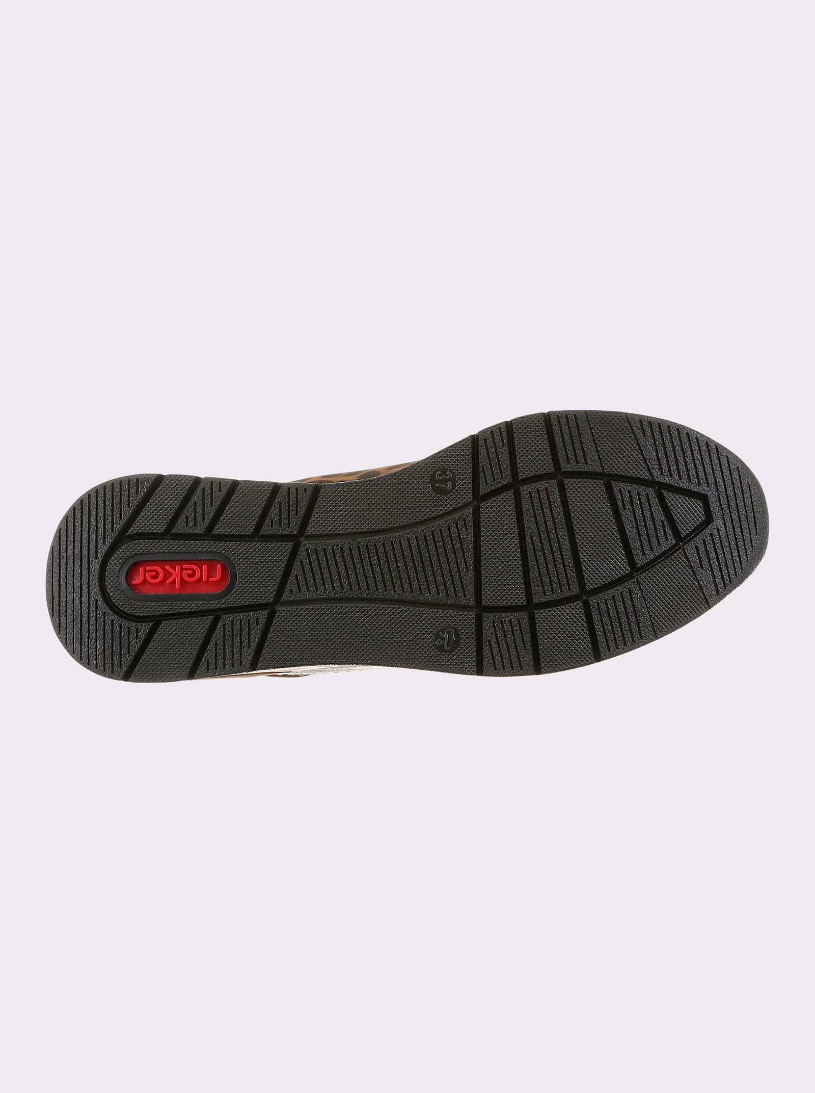 Rieker Sneaker mit Leo-Muster - schwarz-goldfarben
