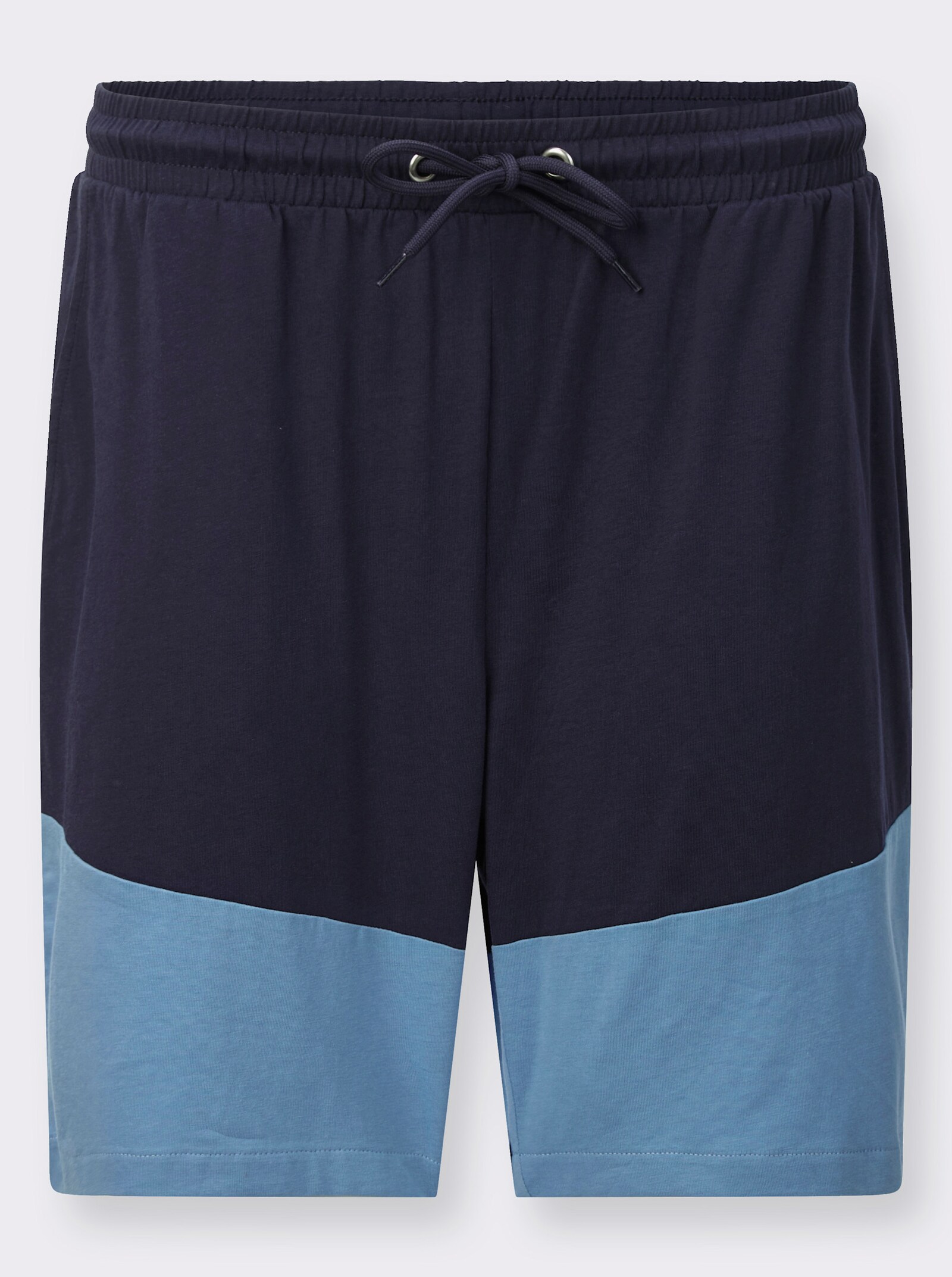 Bermudas mit farbigen Kontrasten - marine-mittelblau