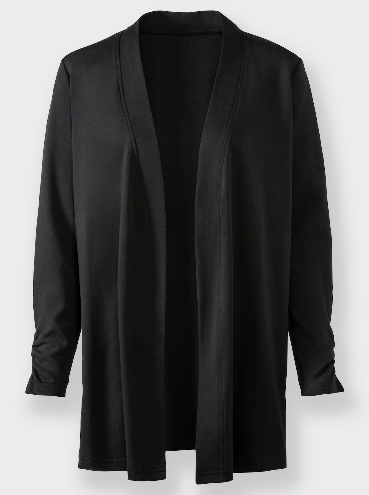 Úpletový kabátik - čierna