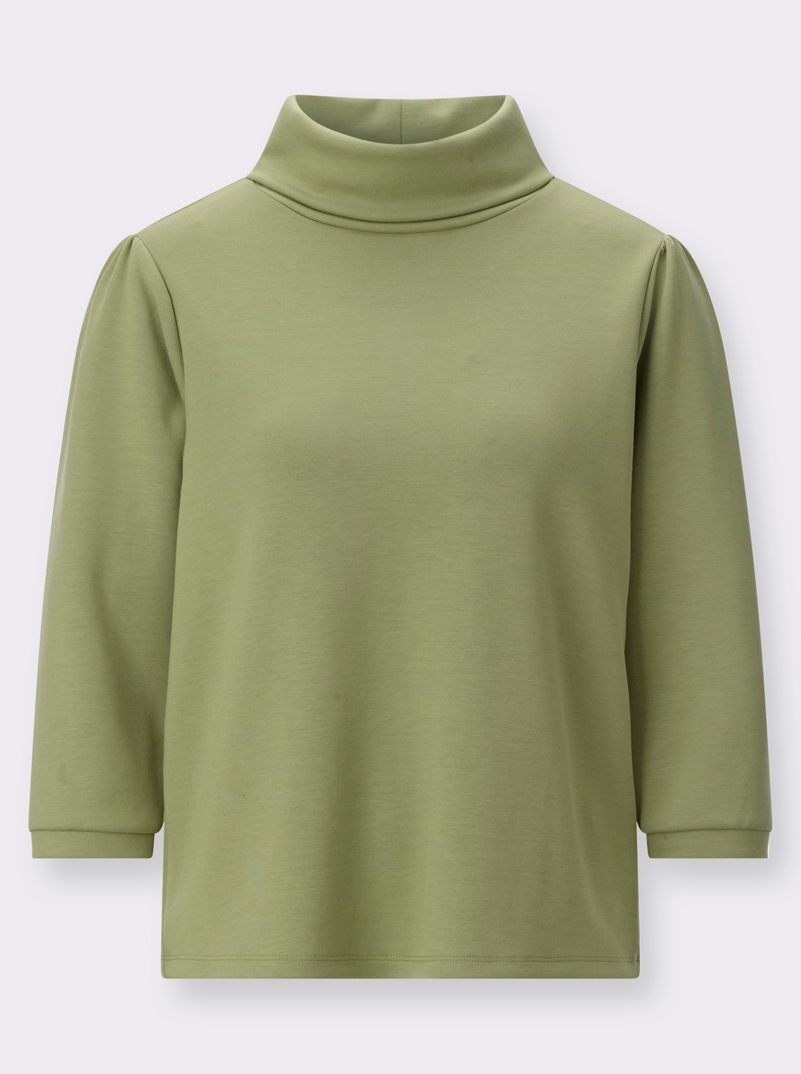 Sweatshirt mit Kellerfalte hinten - schilf