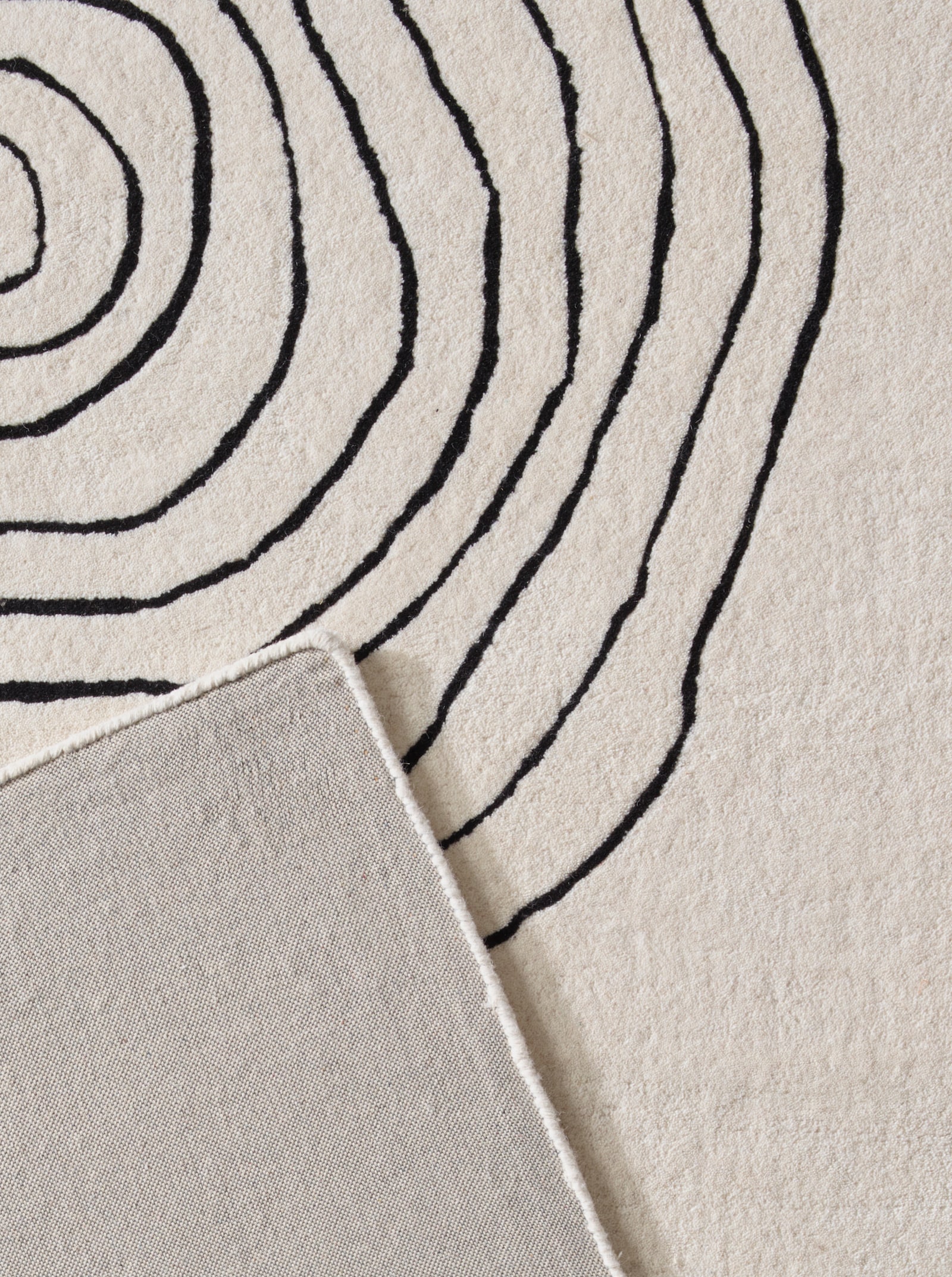 heine home Teppich - ecru-schwarz