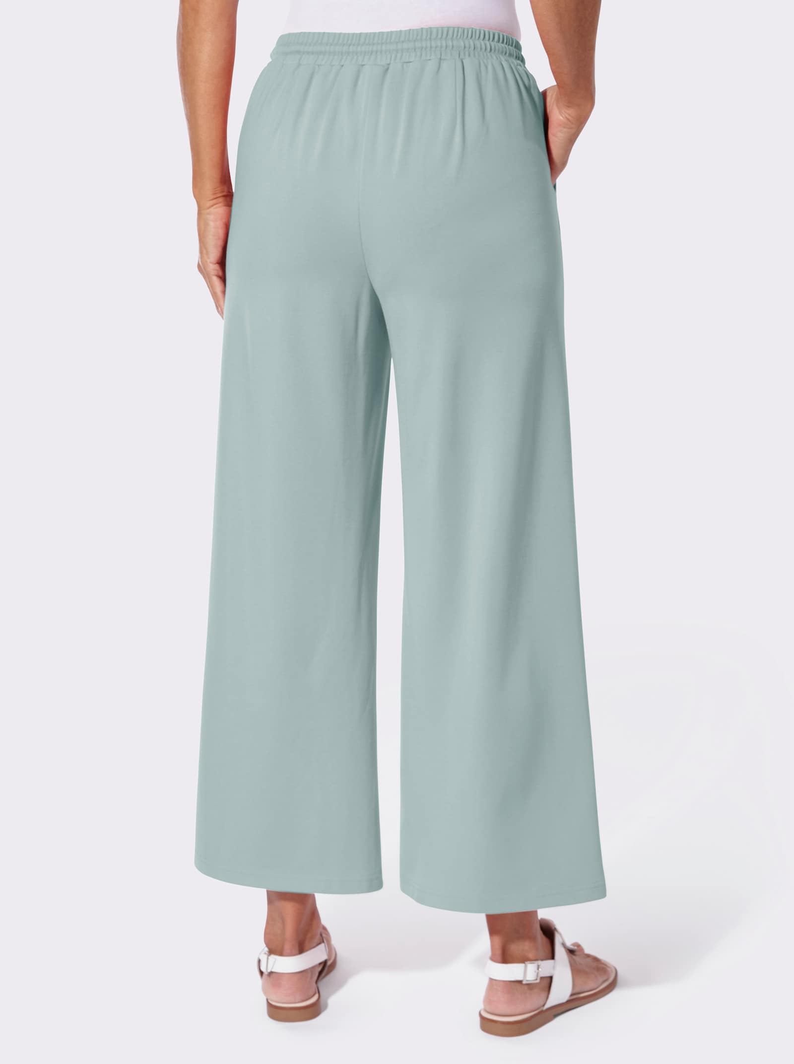Jerseyhose in Culotte-Form - kalkmint
