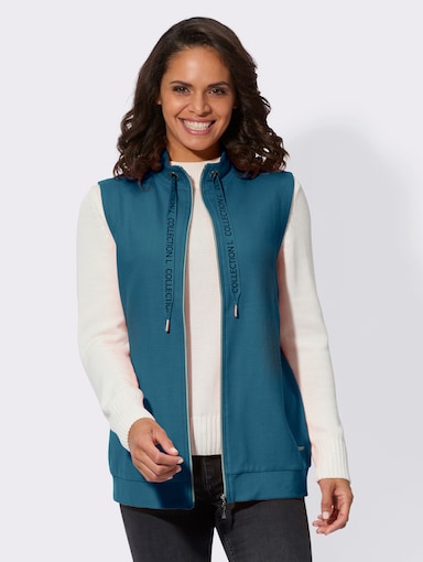 Shirtweste in Ripp-Optik - topas