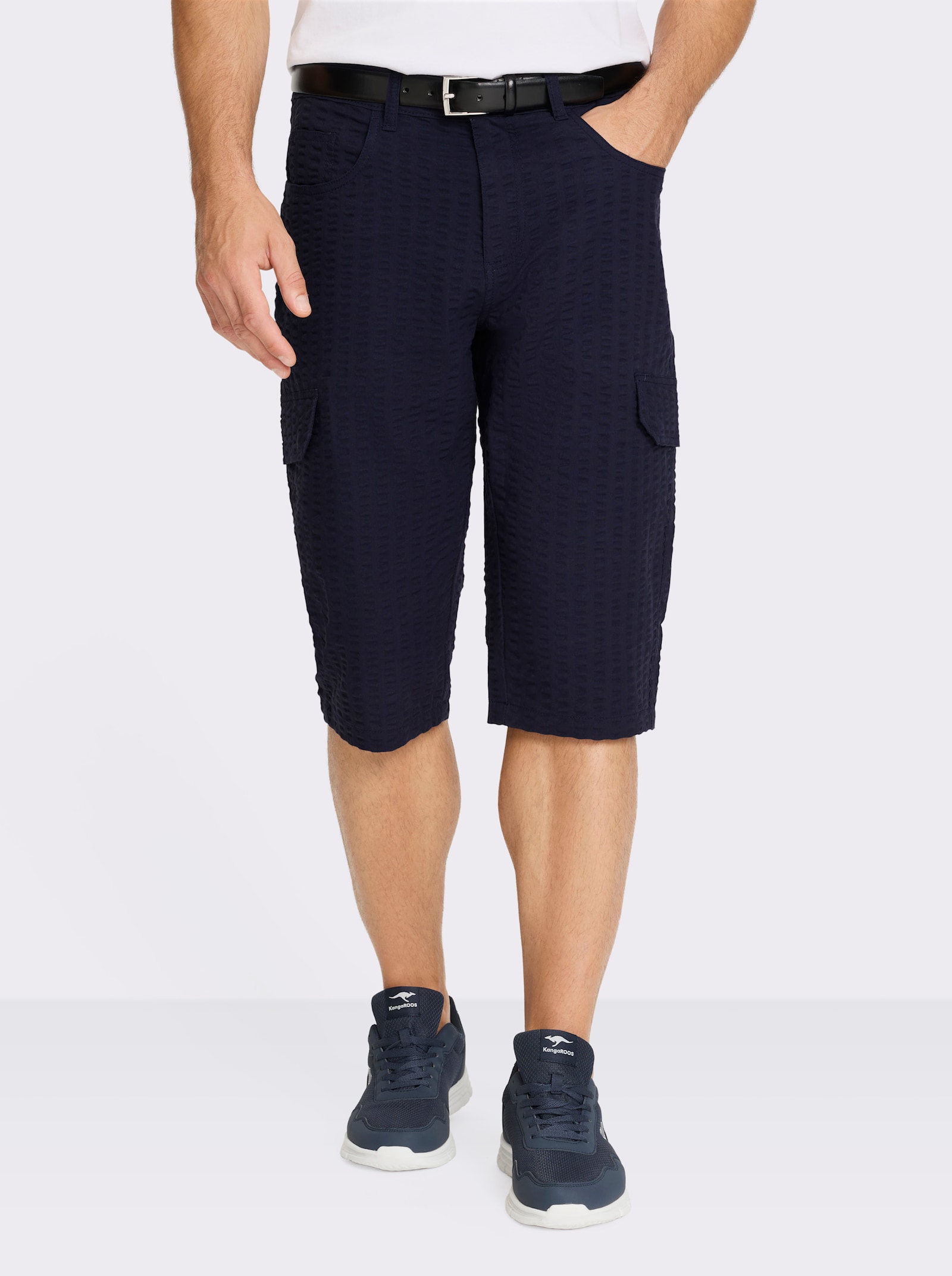 Catamaran Bermudas in Seersucker-Qualität - marine