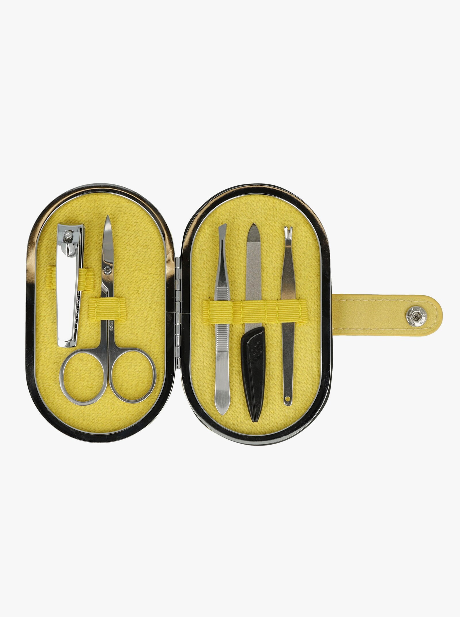 Maniküre-Set - weiß + gelb