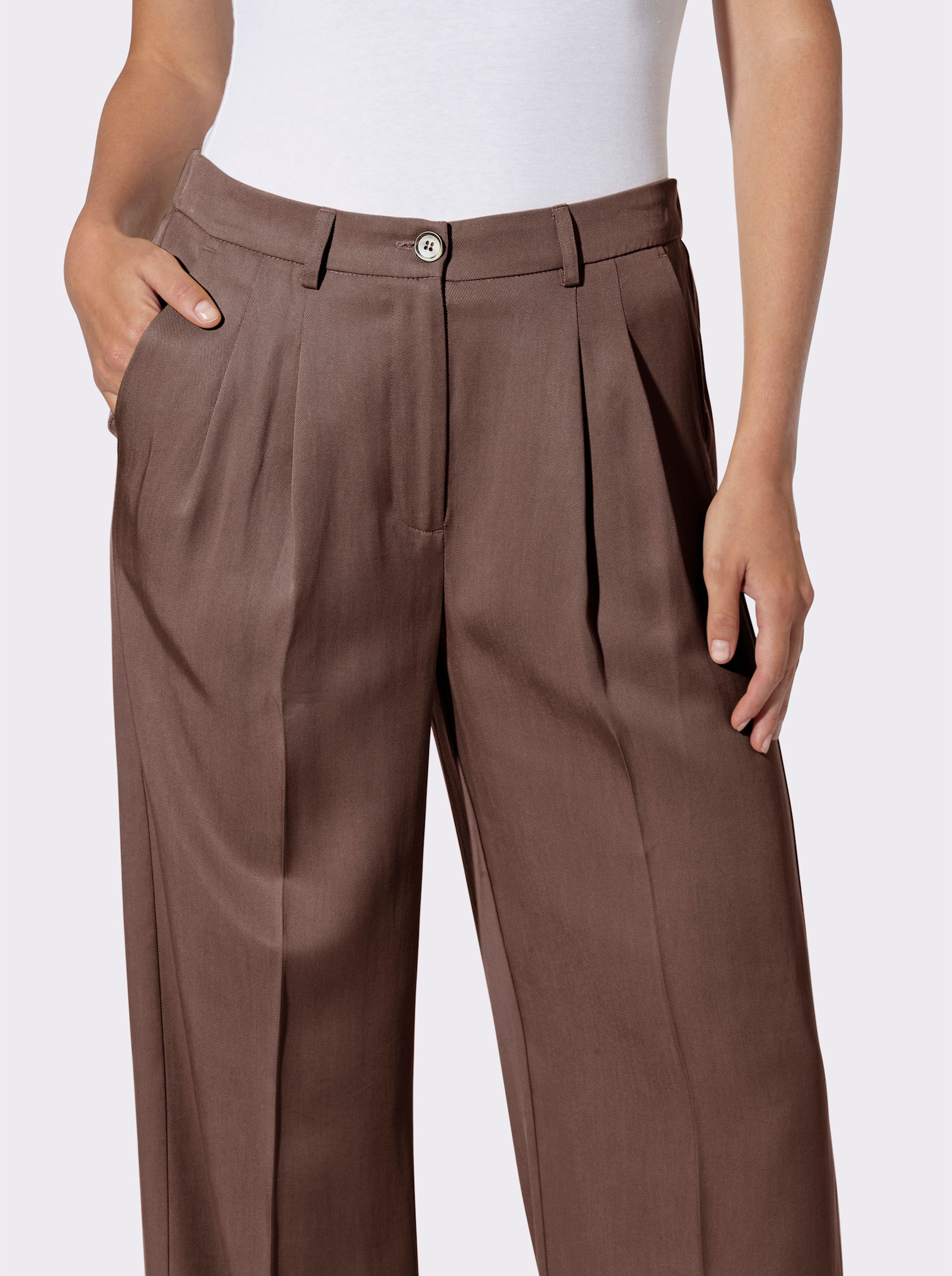 heine Webhose aus Lyocell - schoko