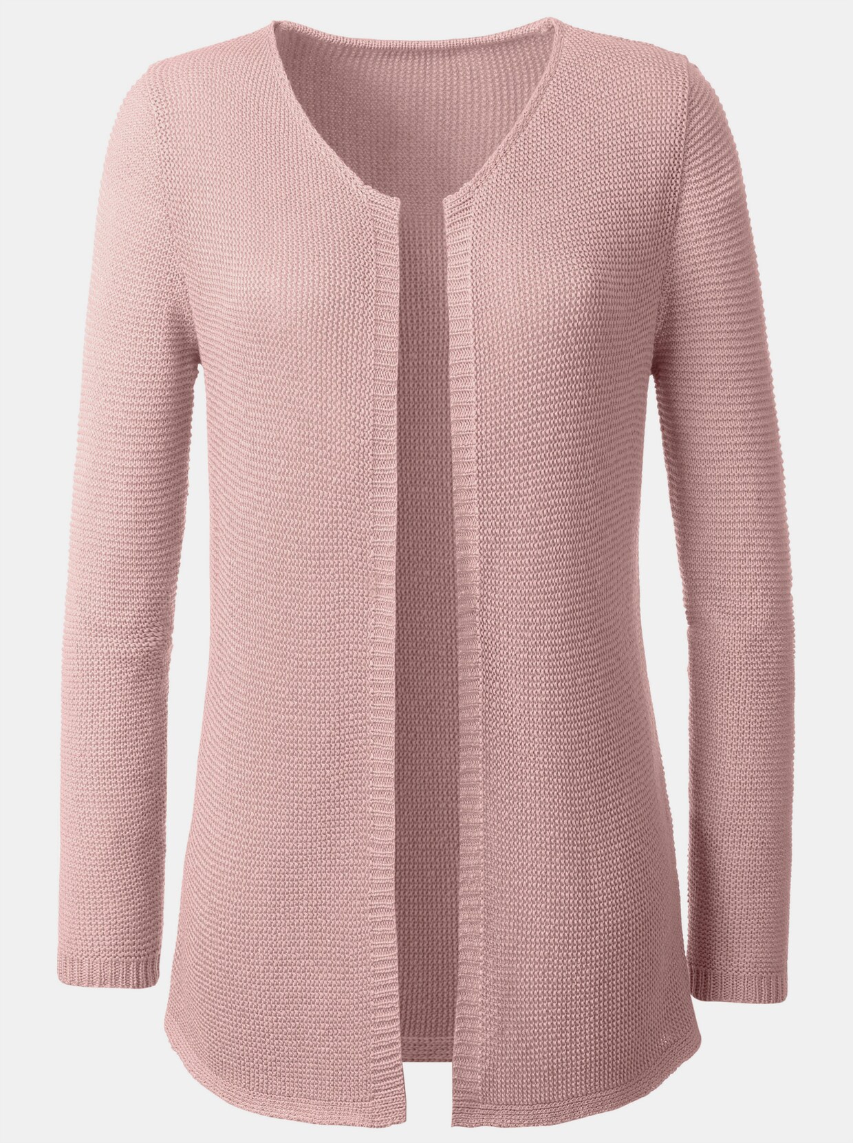 Longstrickjacke - rosé