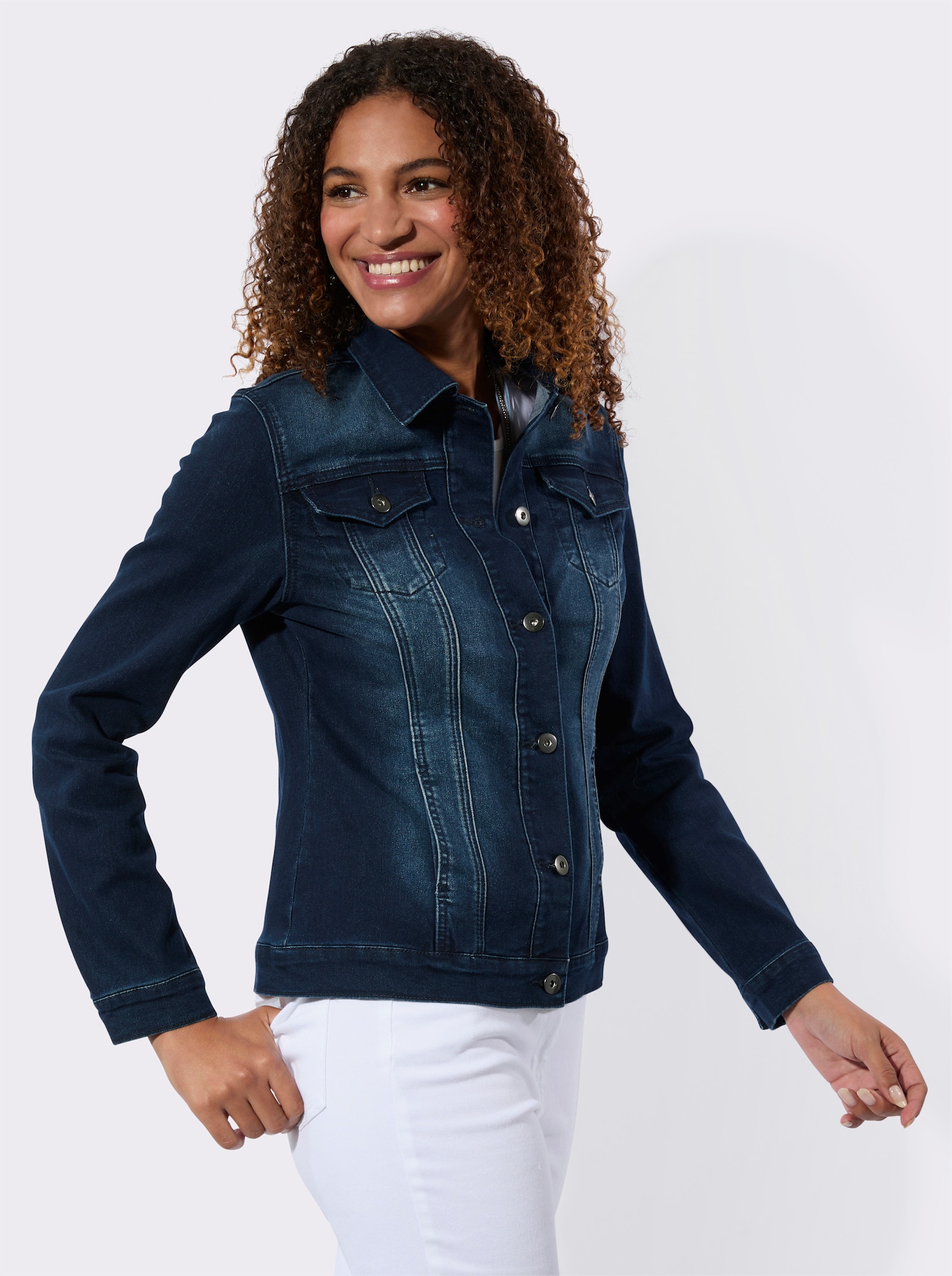 Jeansjacke elastische Qualität - dark blue