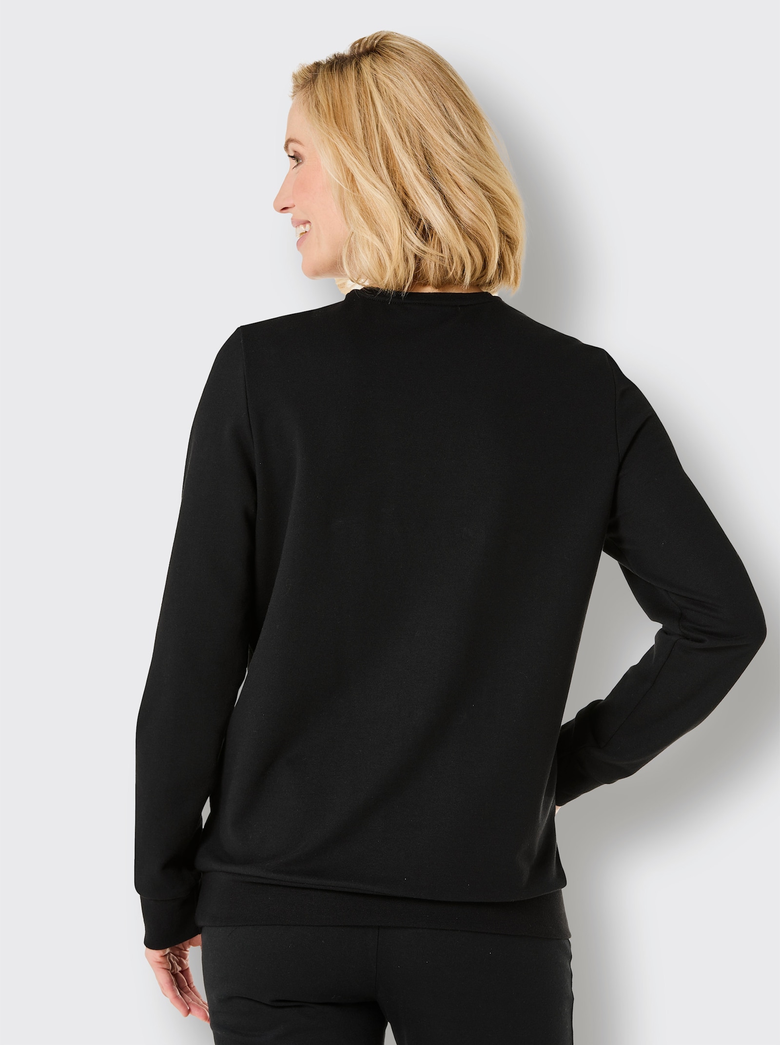 Catamaran Sports Sweatshirt met hartprint - zwart/magenta