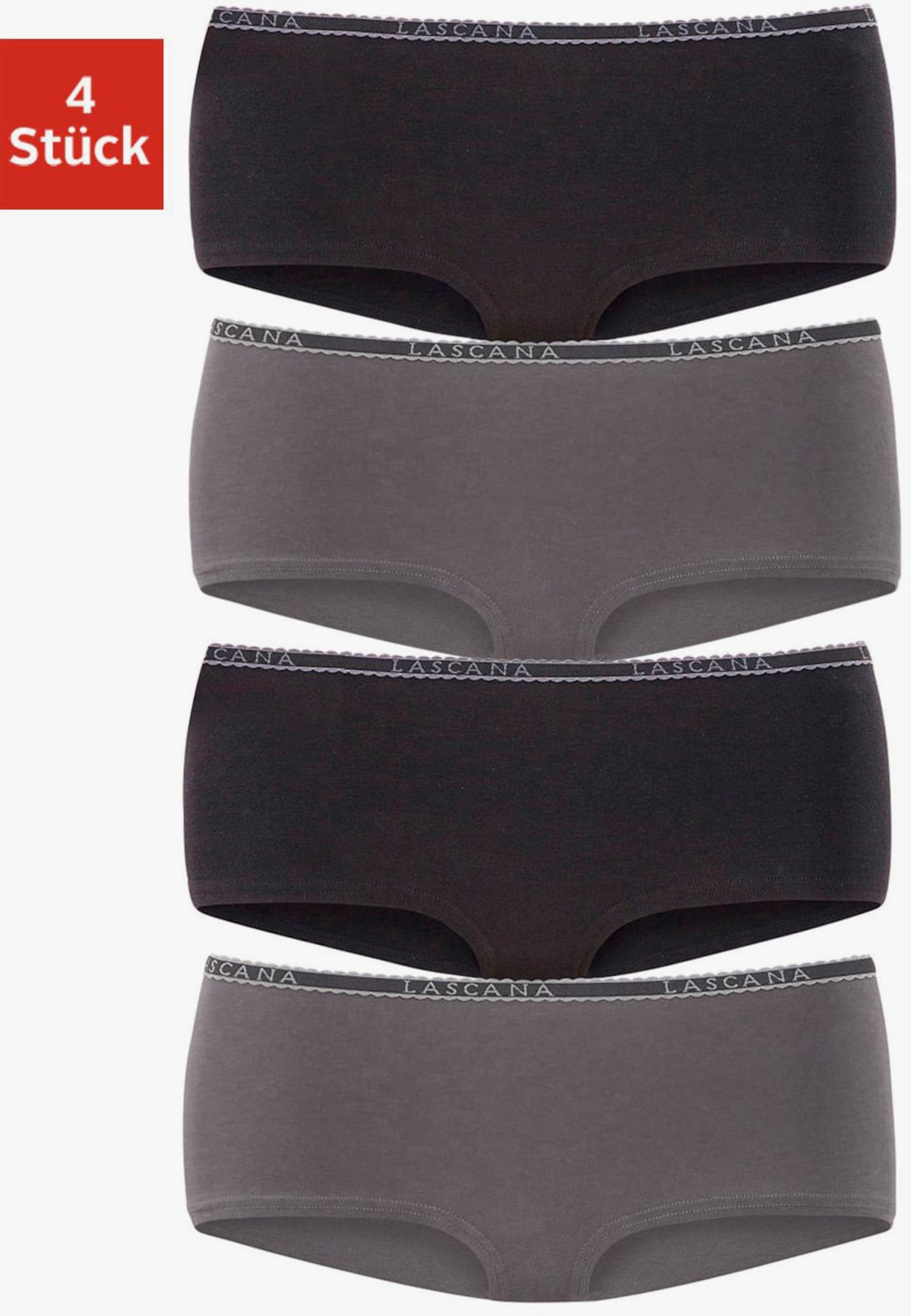 LASCANA Panty - noir, anthracite