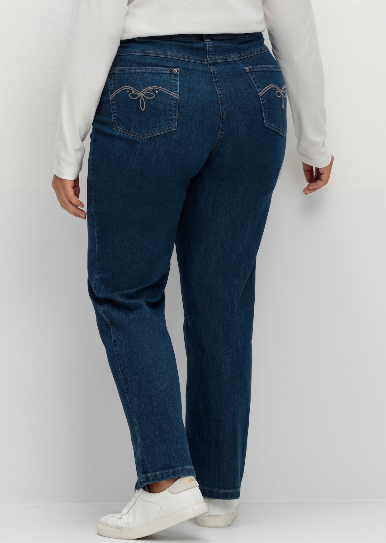 5-Pocket-Jeans mit Stretch-Anteil - blue-stone-washed