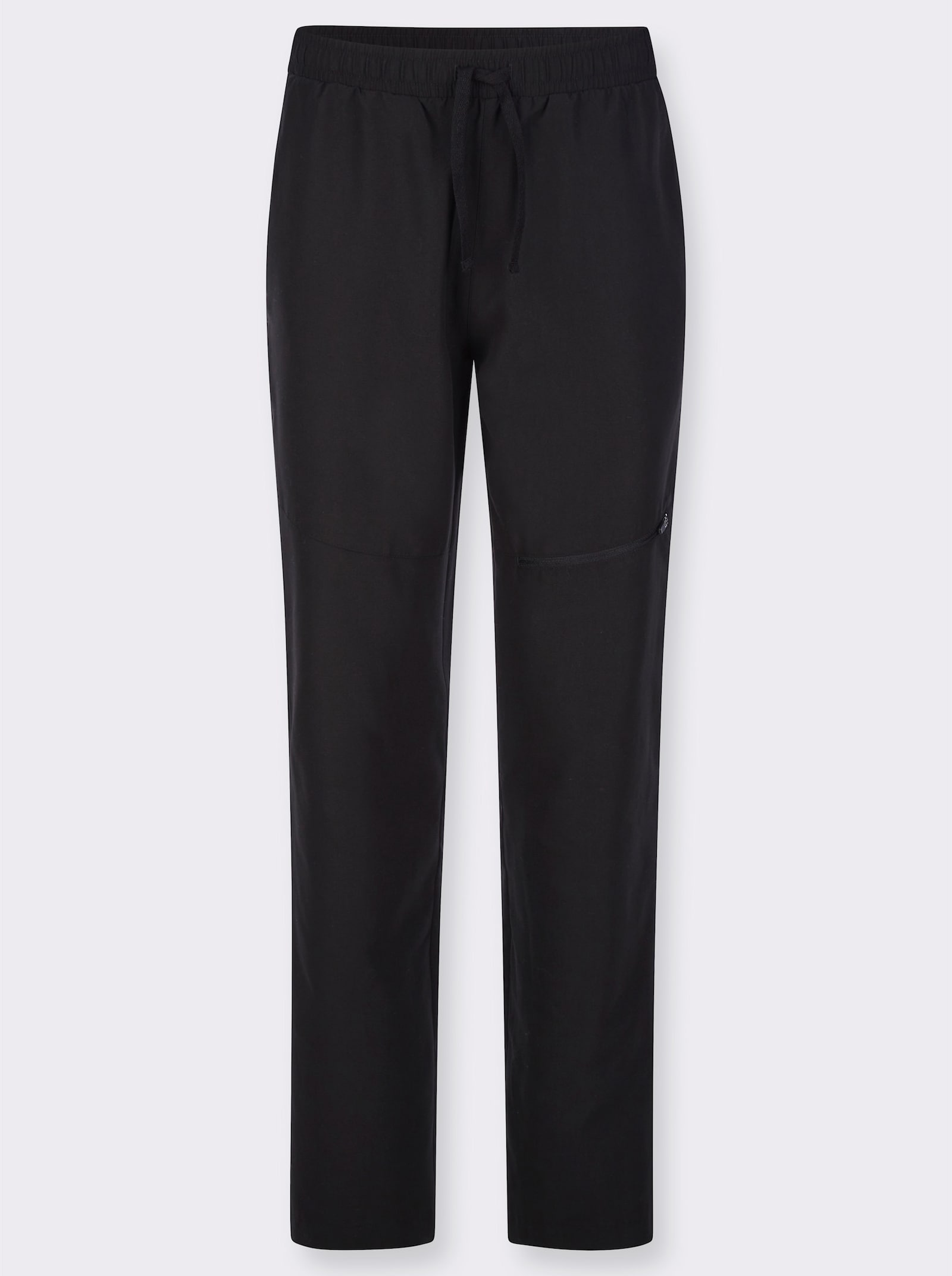 Kalhoty pro volný čas s kapsou na zip - černá