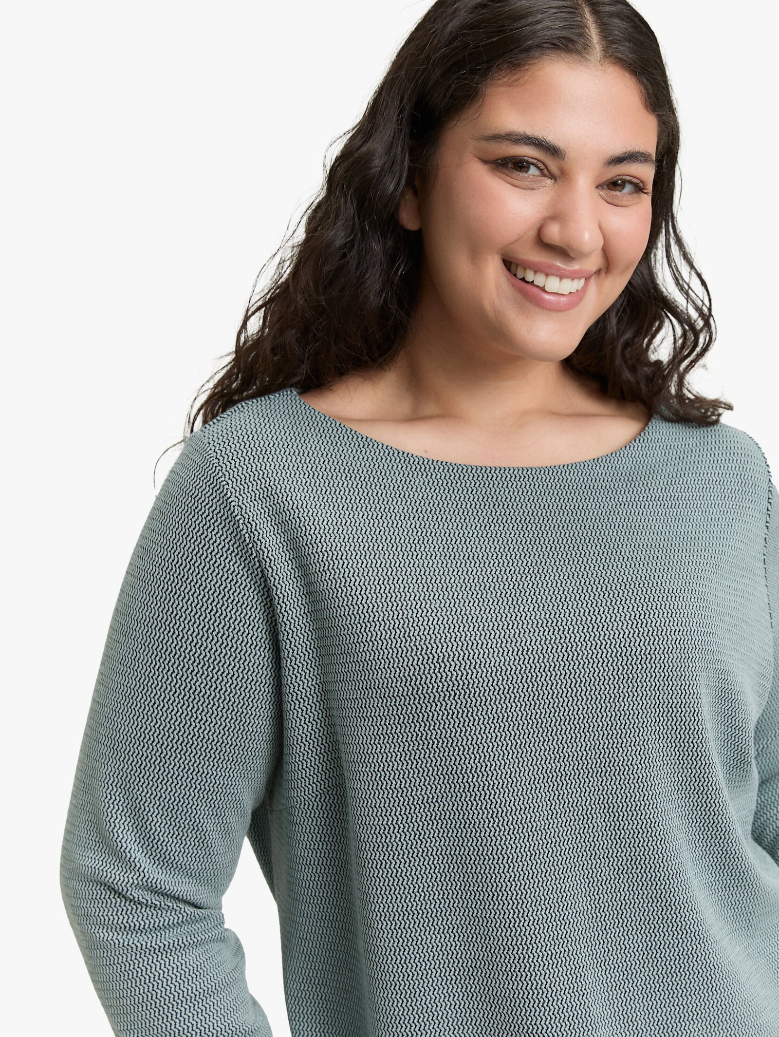 Minikleid - black moss wave structure