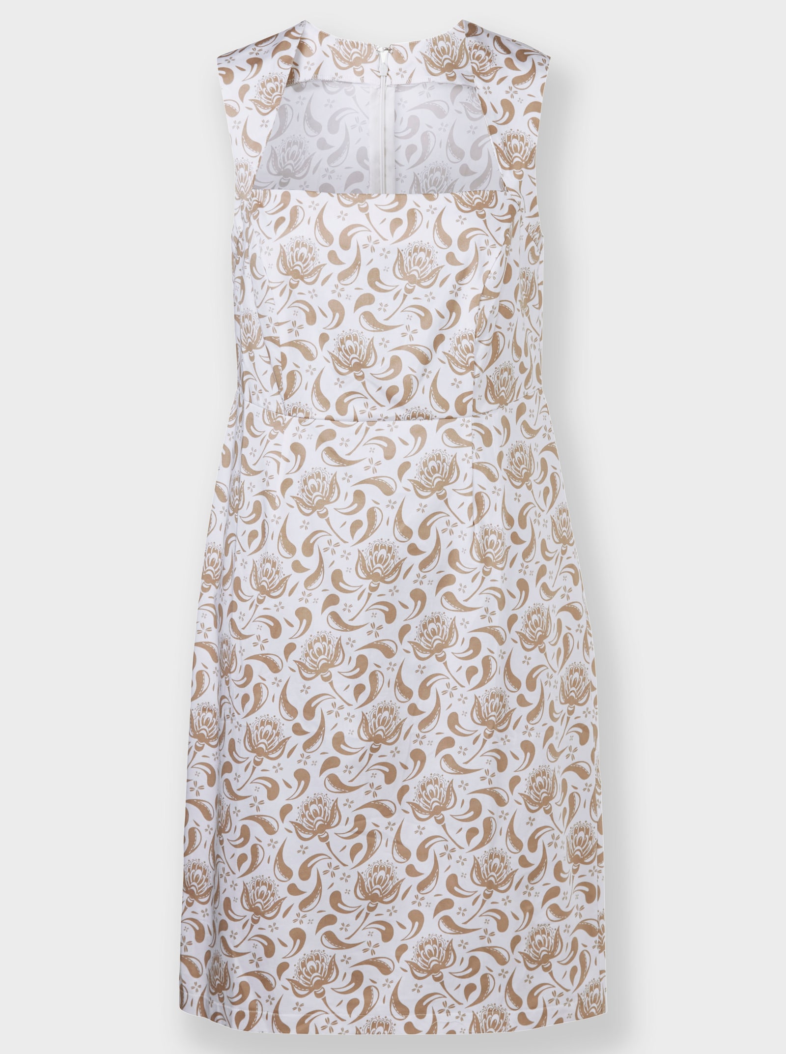 heine Robe imprimée à encolure carrée - beige-blanc imprimé