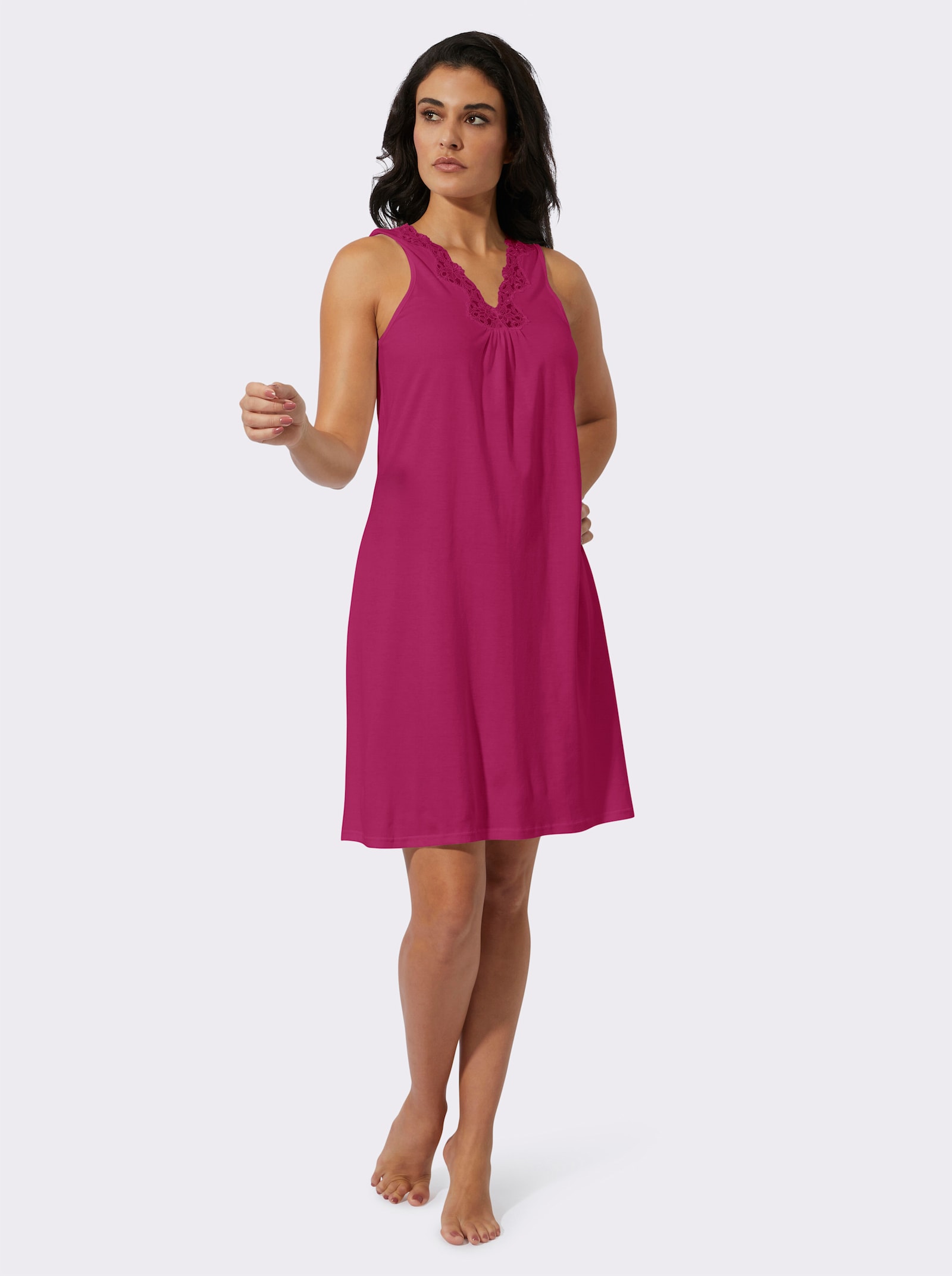 wäschepur Nachthemd - fuchsia