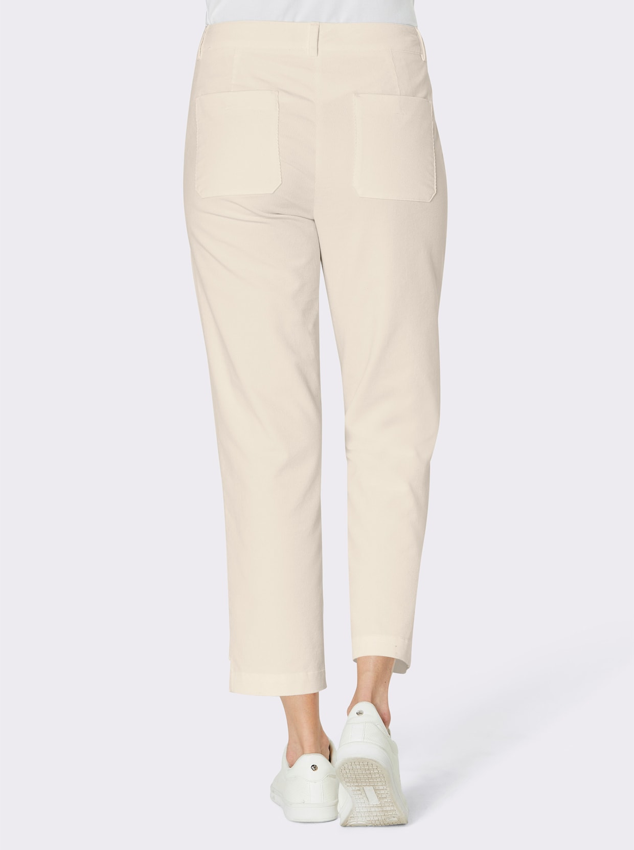 Stehmann Comfort line Pantalon velours côtelé coton/modal - écru