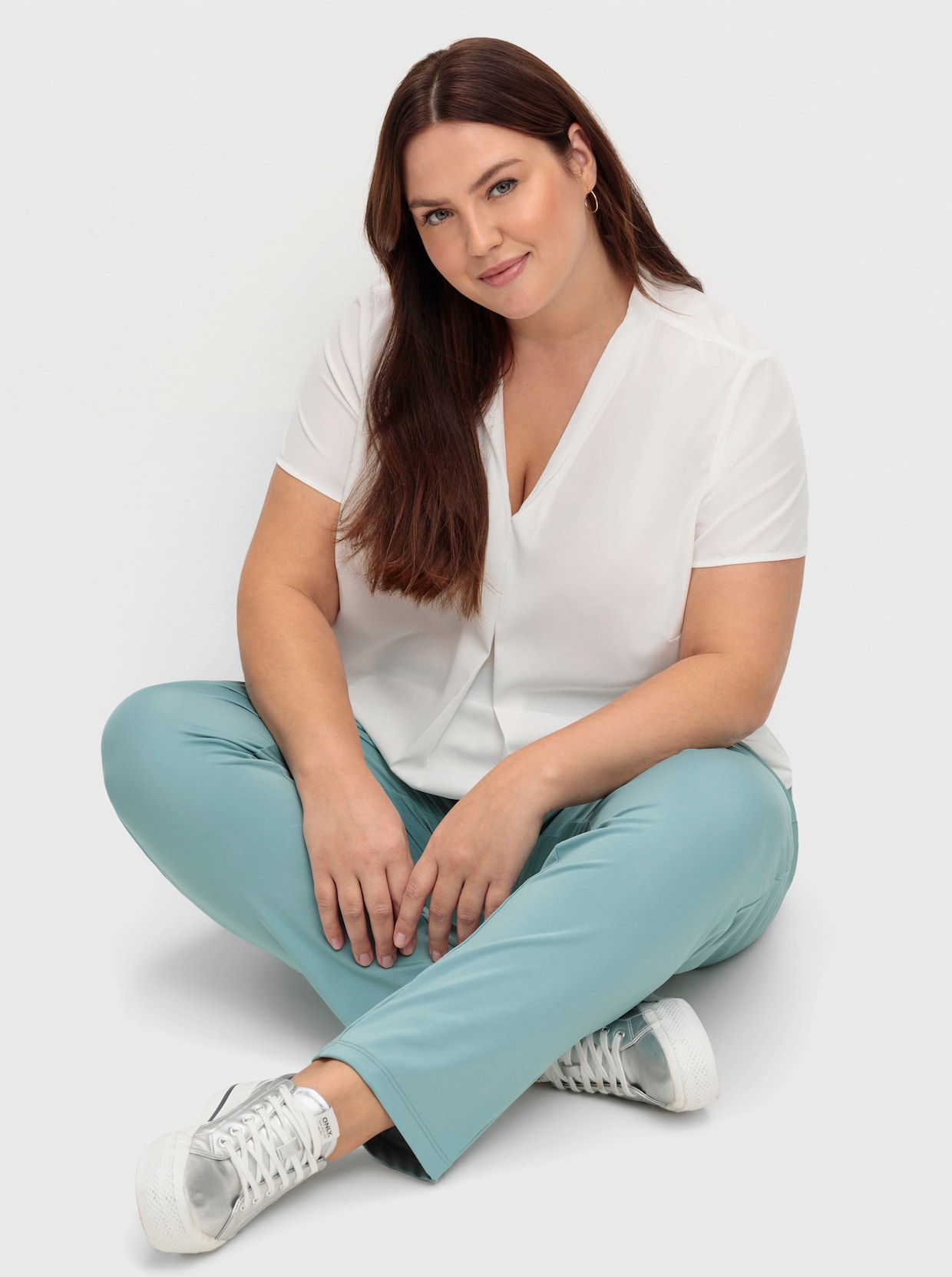 Schlupfhose in Stretch-Qualität - jade