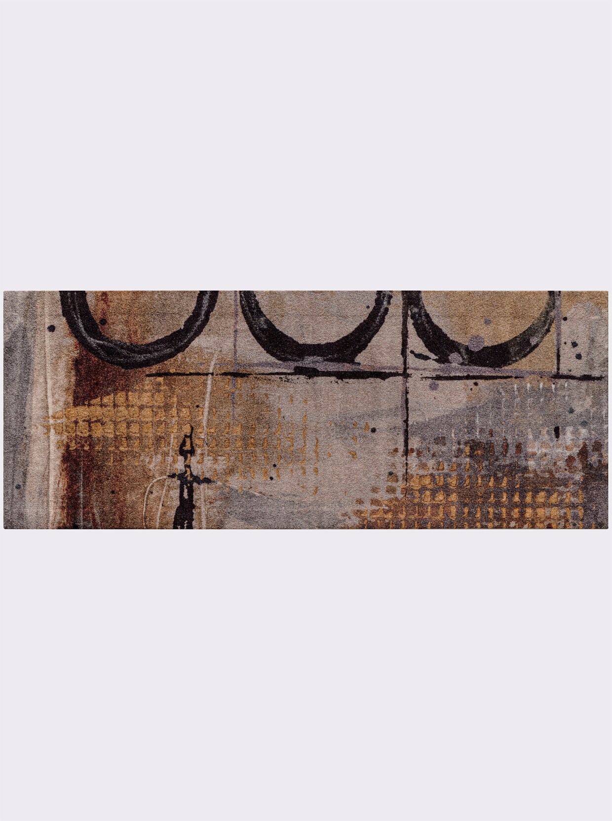 wash+dry by Kleen-Tex Voetmat - grijs/bruin