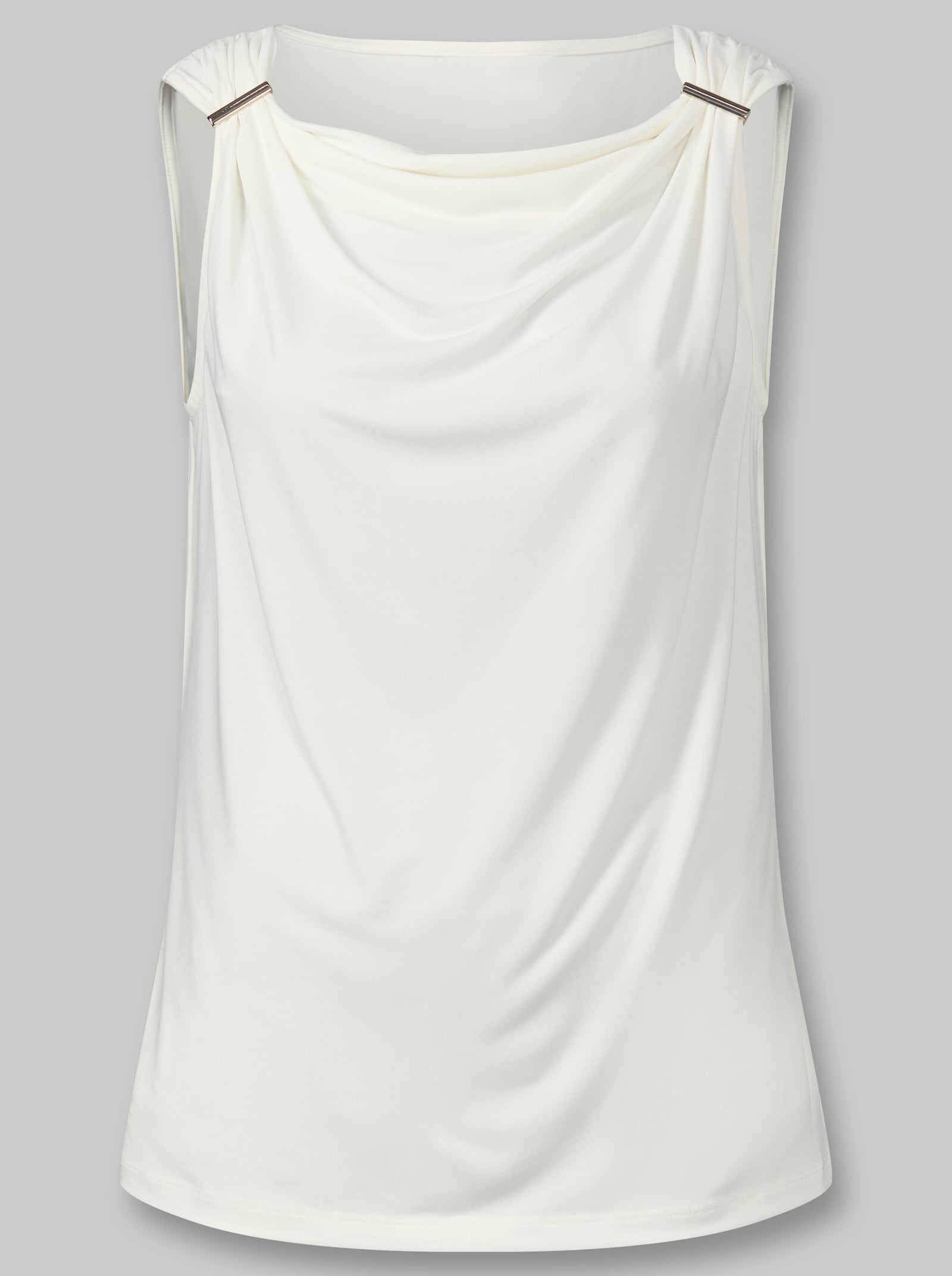 heine Shirt mit Raffung - ecru