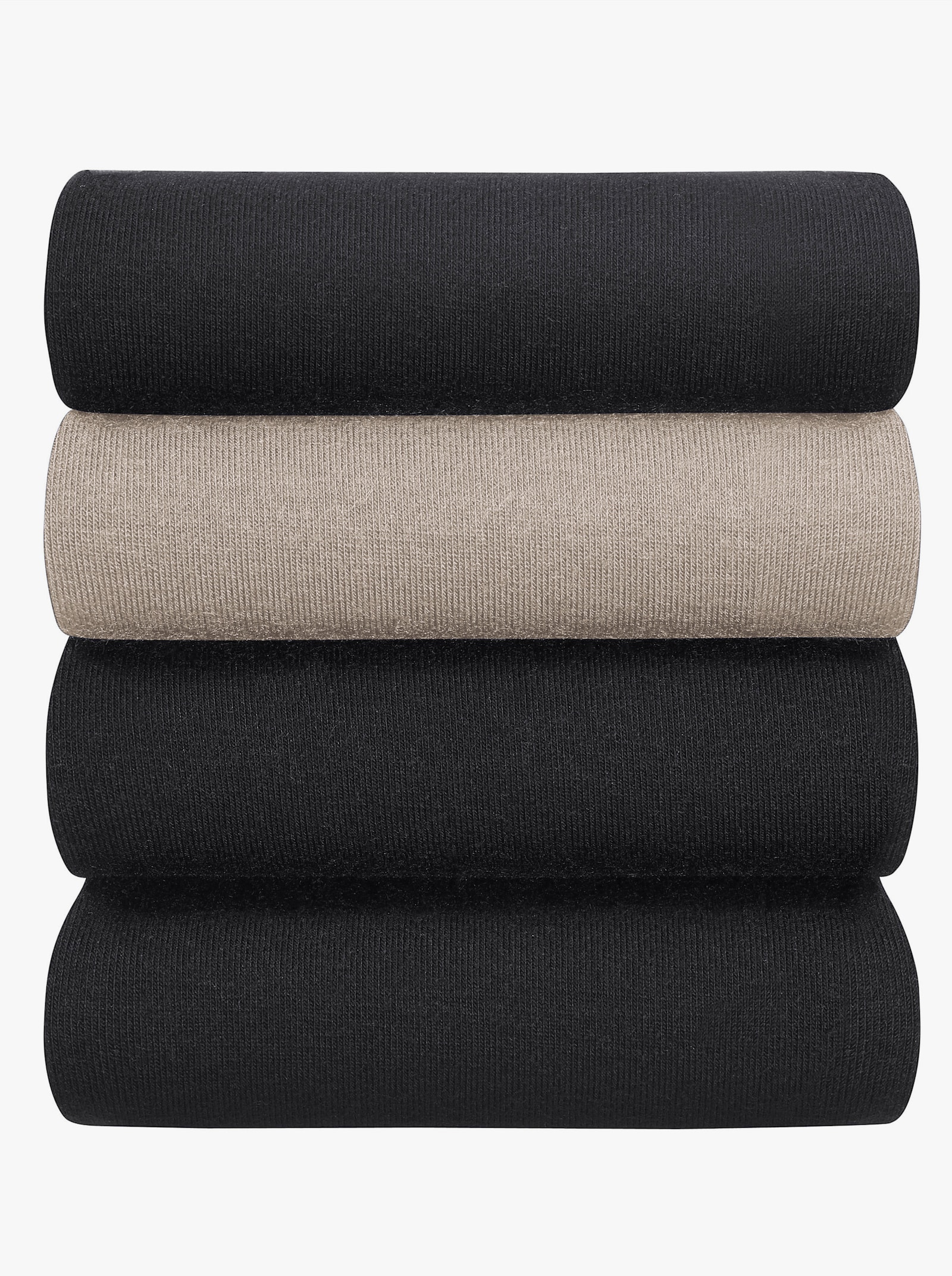 wäschepur Leggings 3/4-lang - schwarz + sand