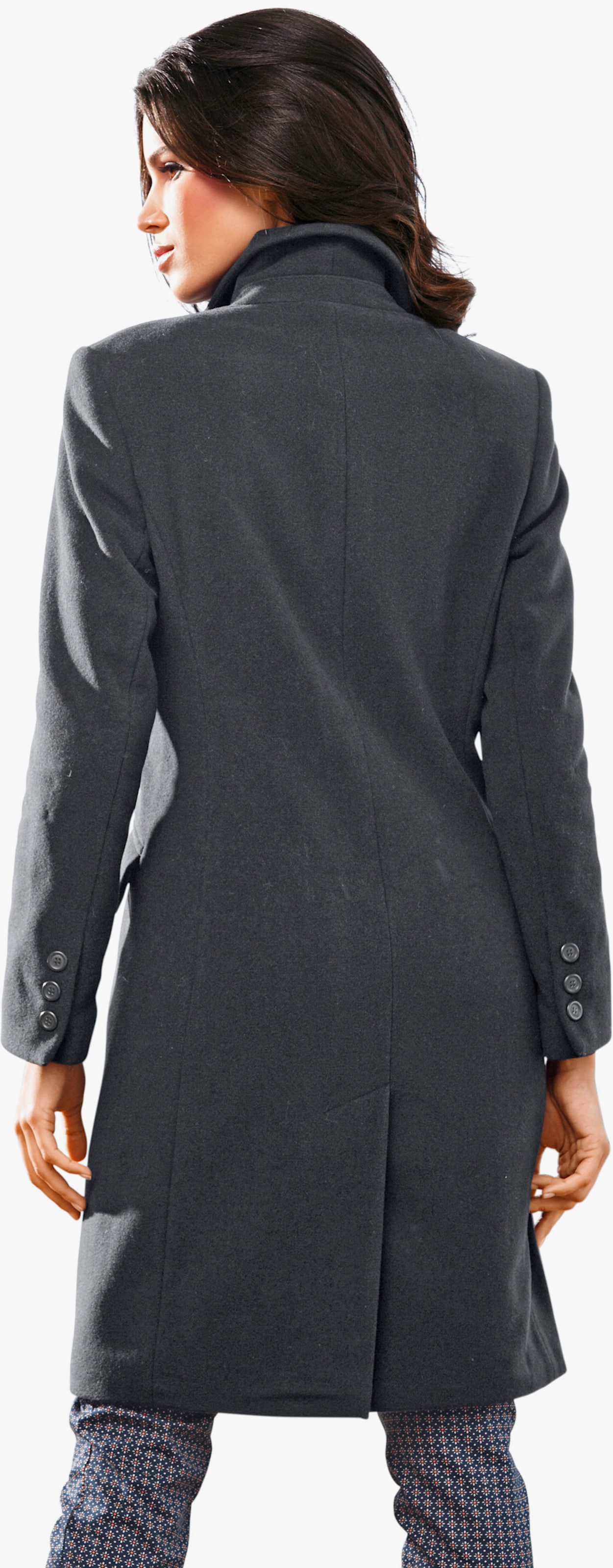 heine Manteau court avec épaulettes - anthracite