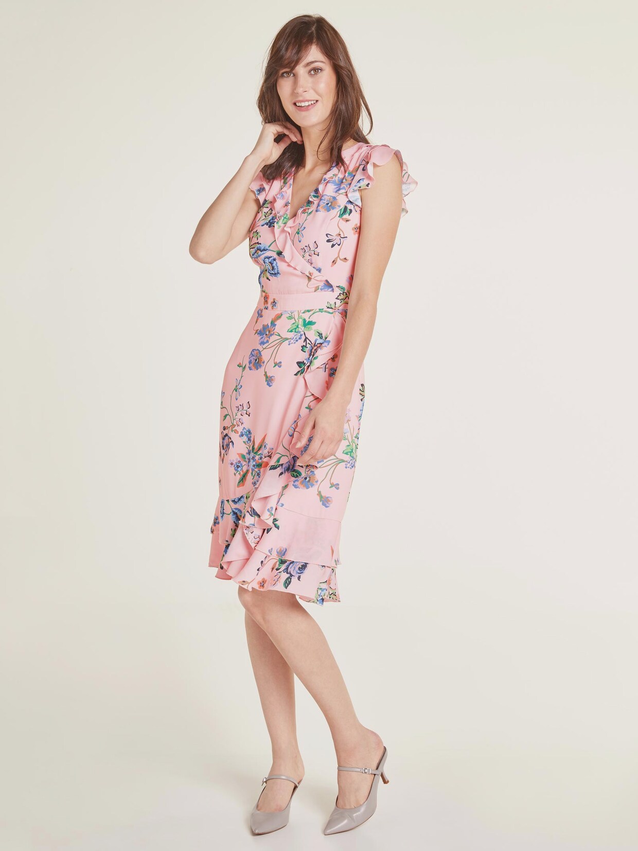 Ashley Brooke Druck-Kleid - bunt