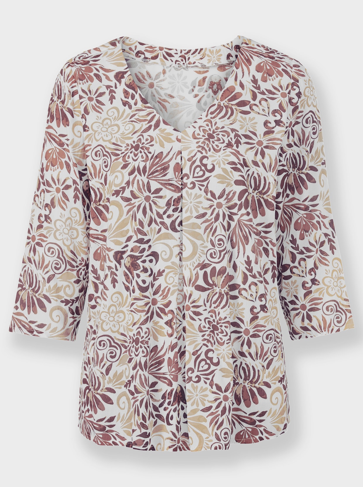 Blouse met print - beige/zand bedrukt