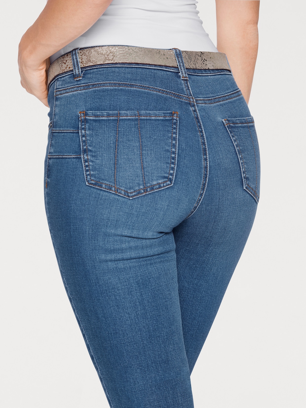 heine Jeans effet ventre plat - délavé