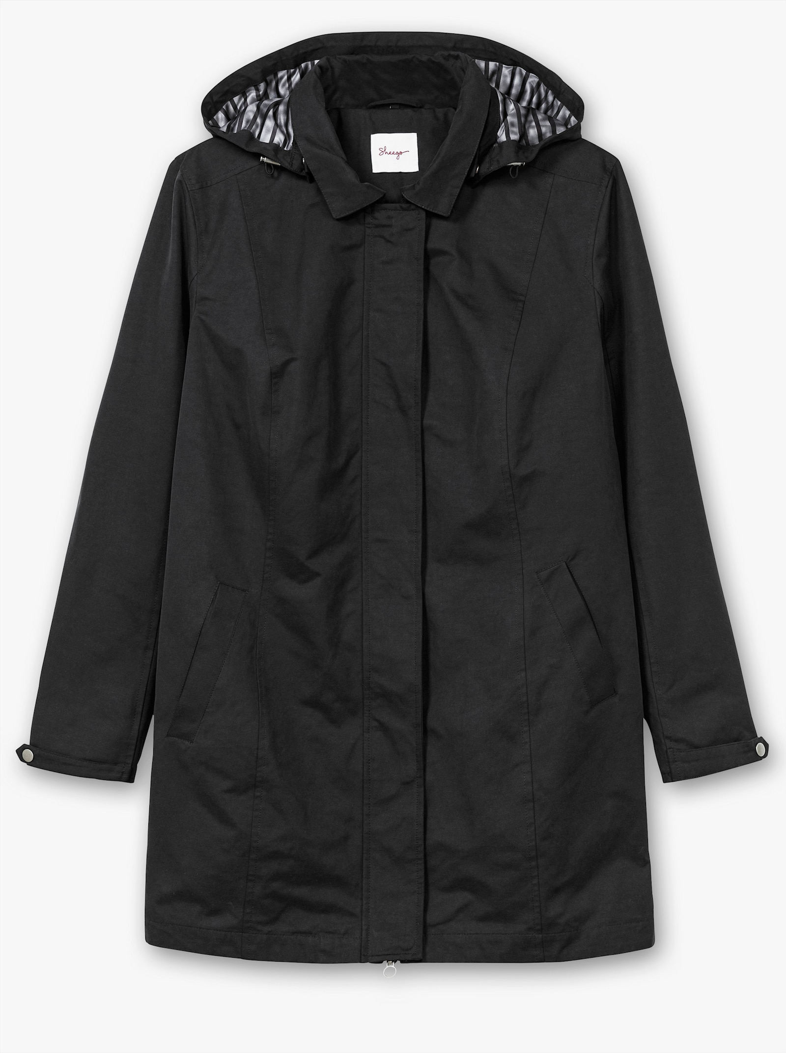sheego Parka in wasserabweisender Qualität - schwarz