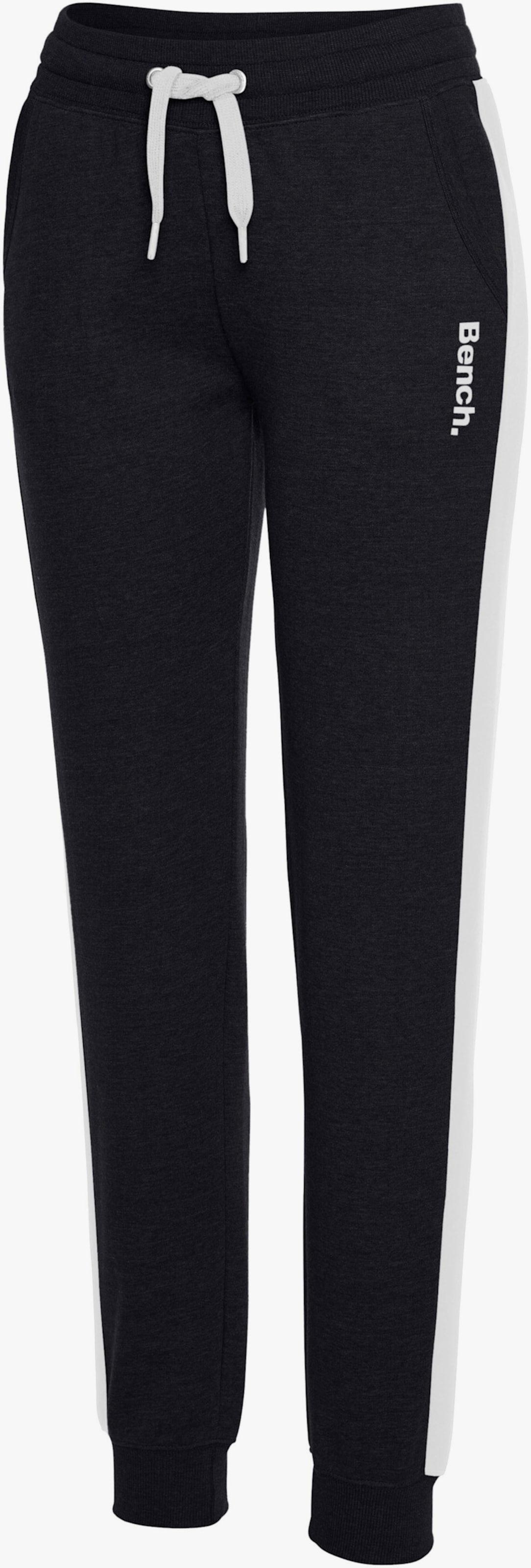 Pantalon molletonné - noir-blanc