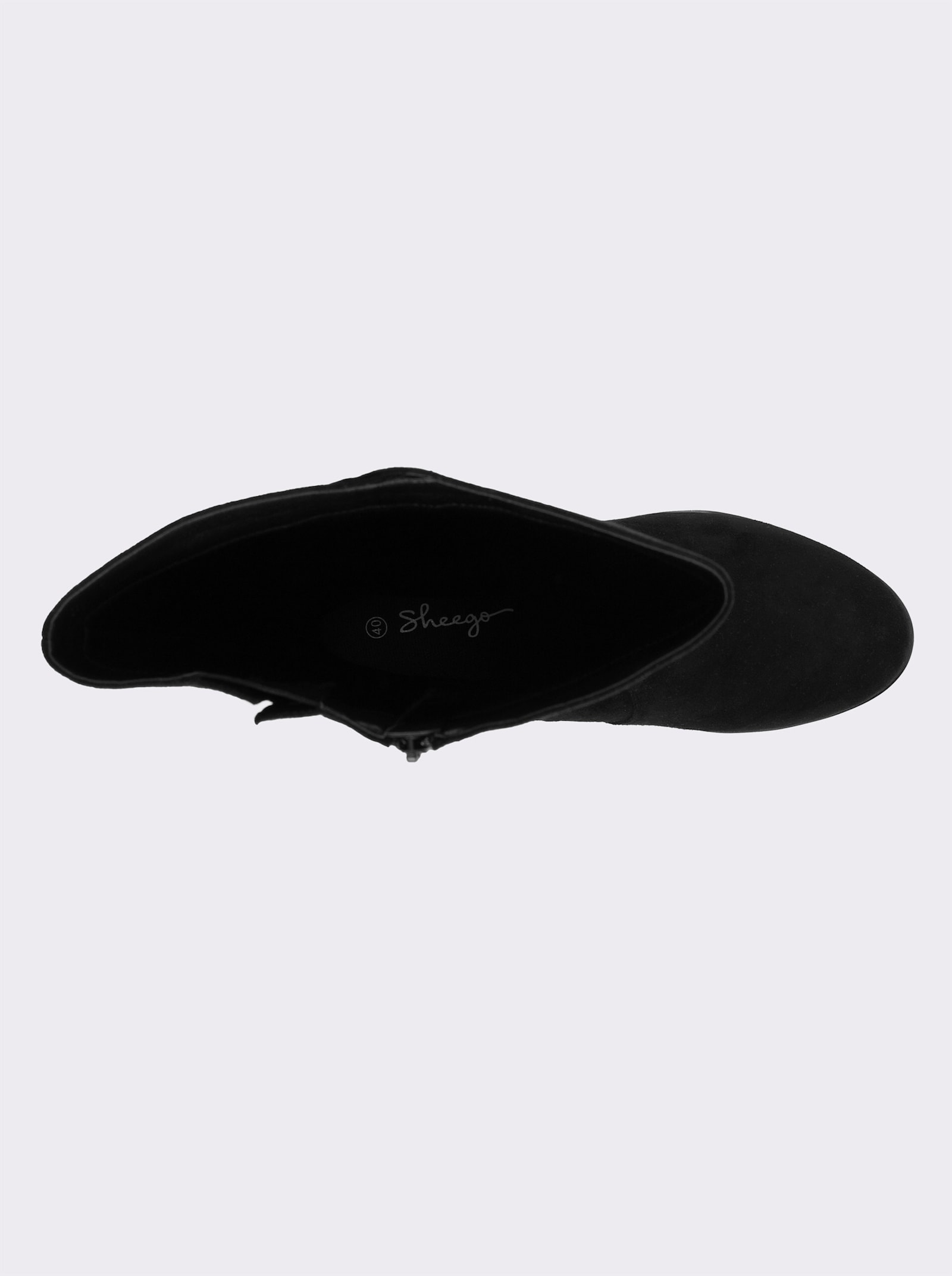 sheego Weitschaftstiefel mit Absatz - schwarz