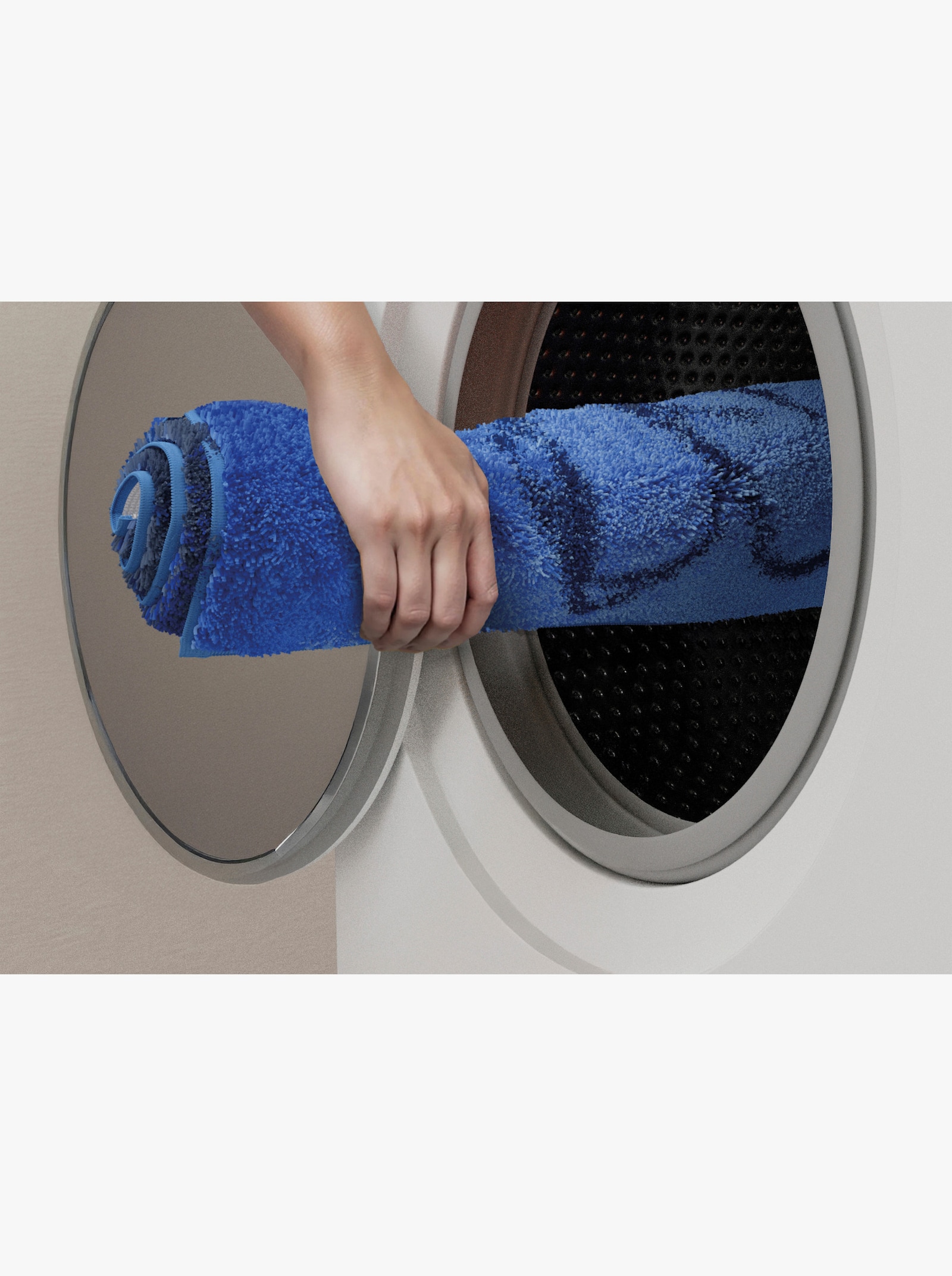 Grund Badematte - blau-braun