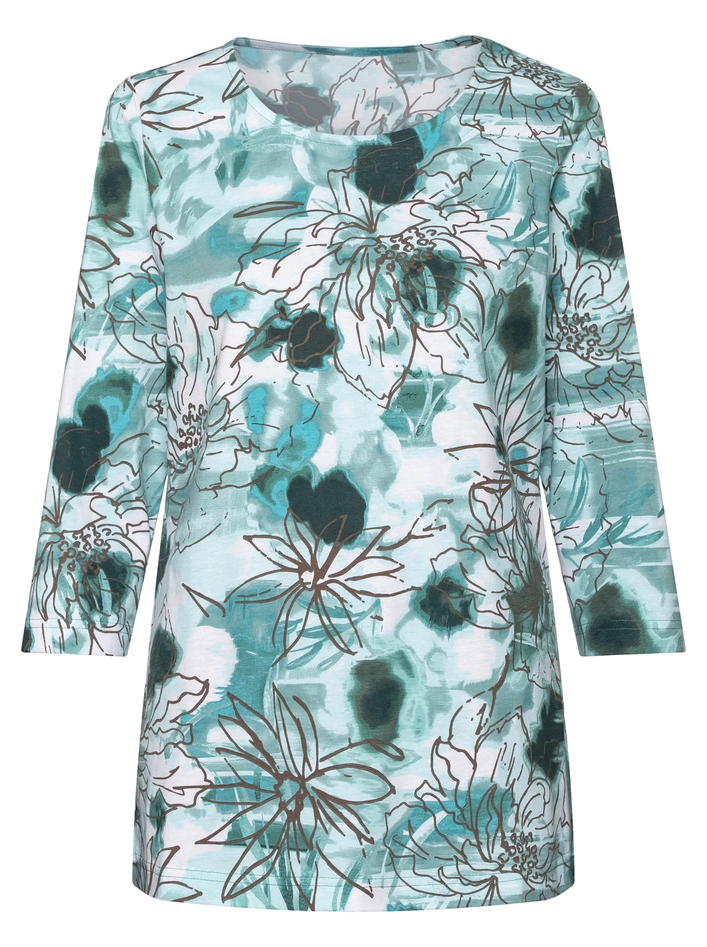 Shirt - türkis-bedruckt