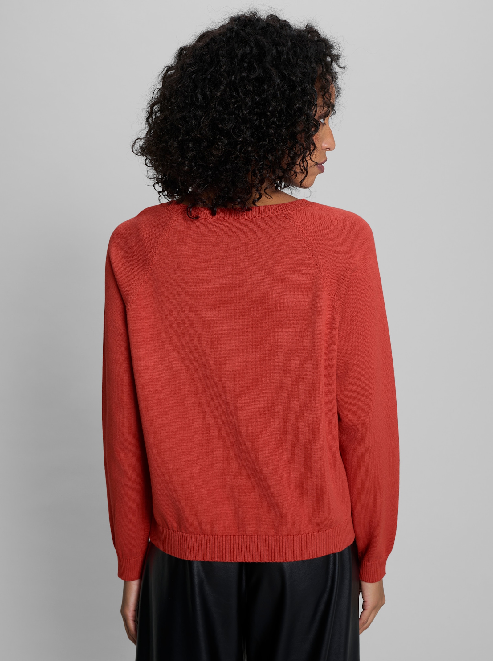 heine Feinstrickpullover mit Knopfleiste - terra