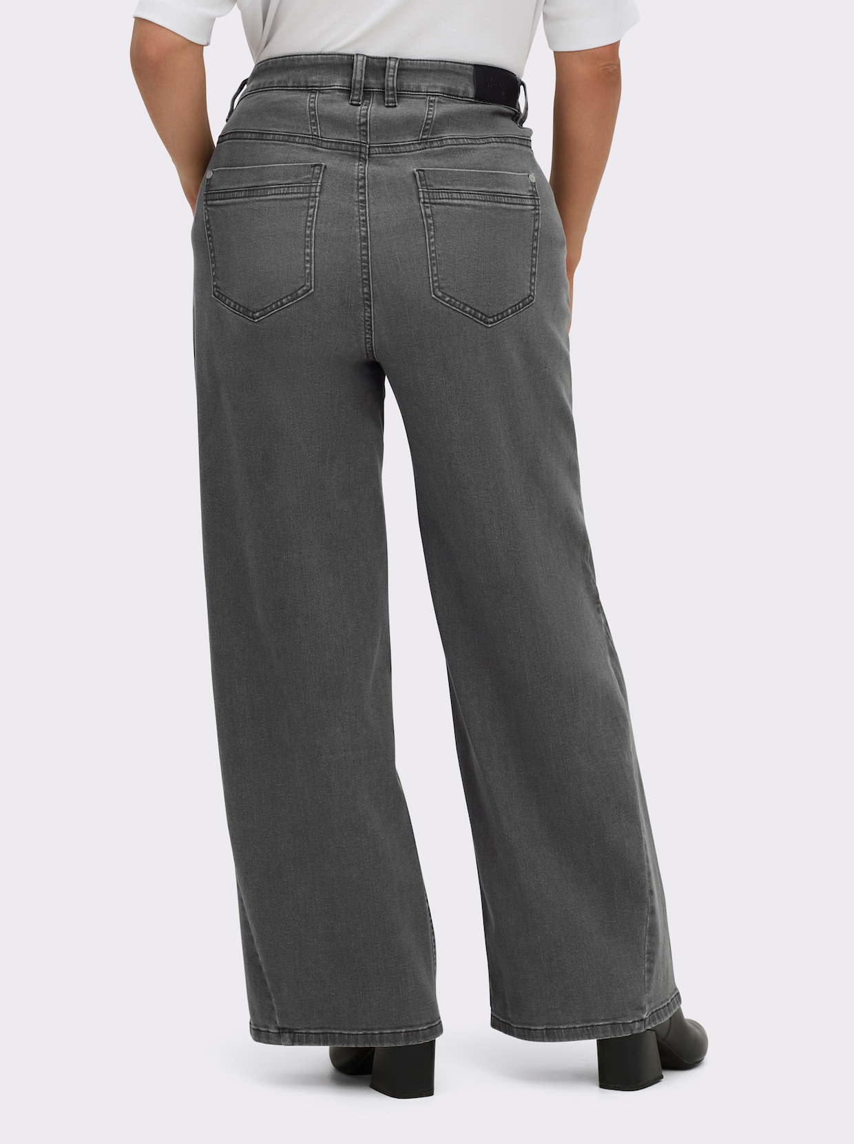 sheego Jeans - stone-grey-denim