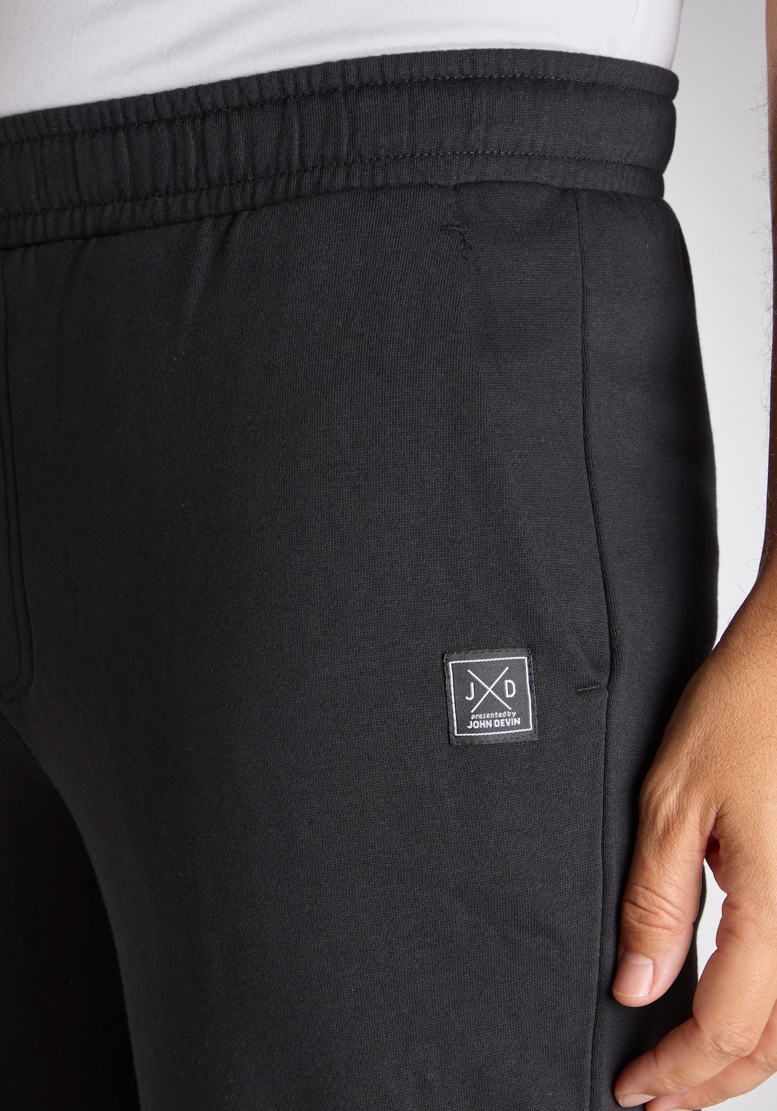 John Devin Pantalon molletonné - noir