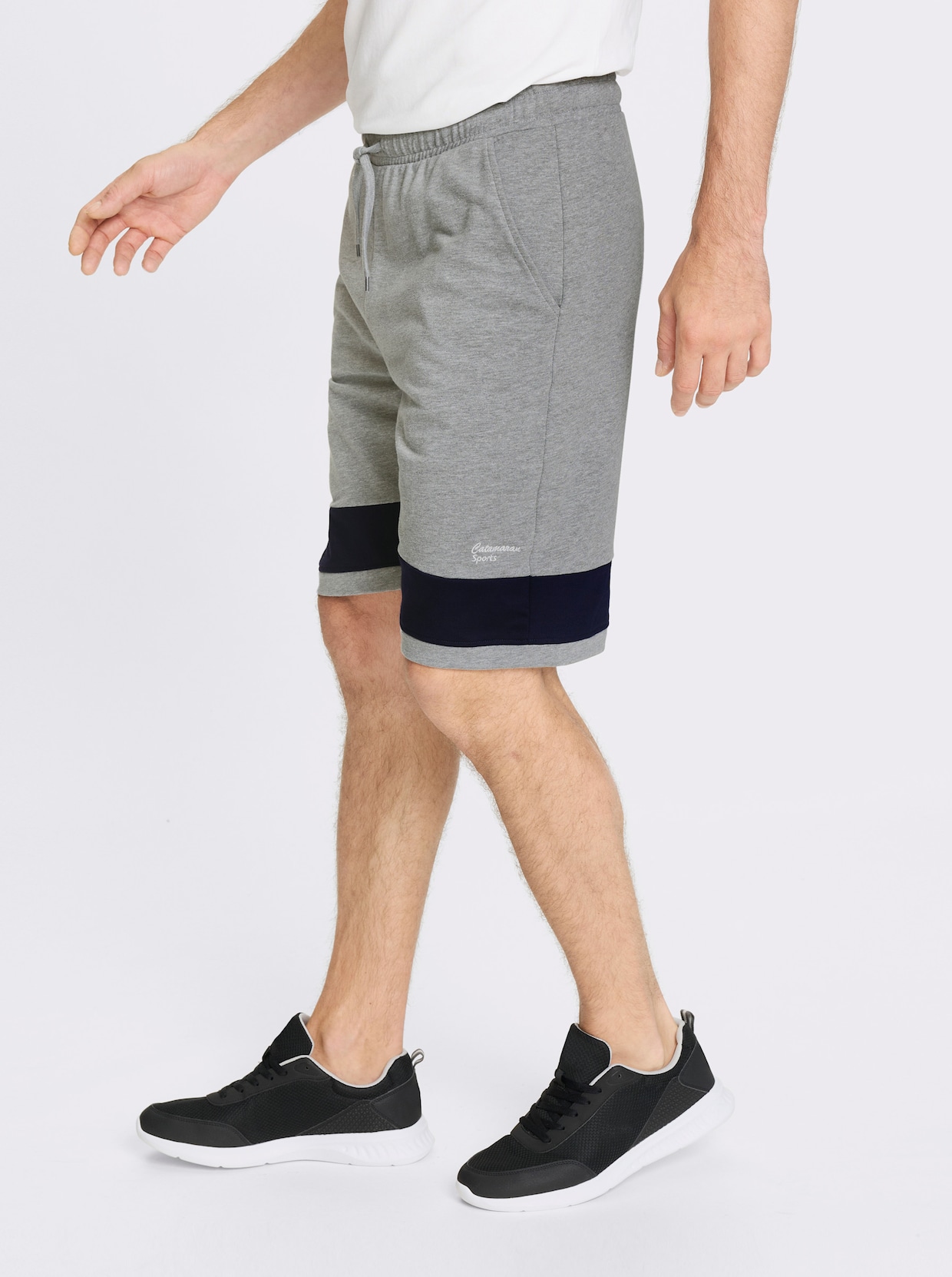 Catamaran Sports Freizeithose mit weitenregulierbarem Bund - grau-meliert