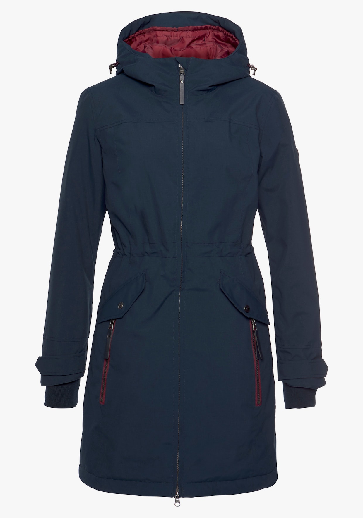 Funktionsparka - marine (outdoorparka aus nachhaltigem material)