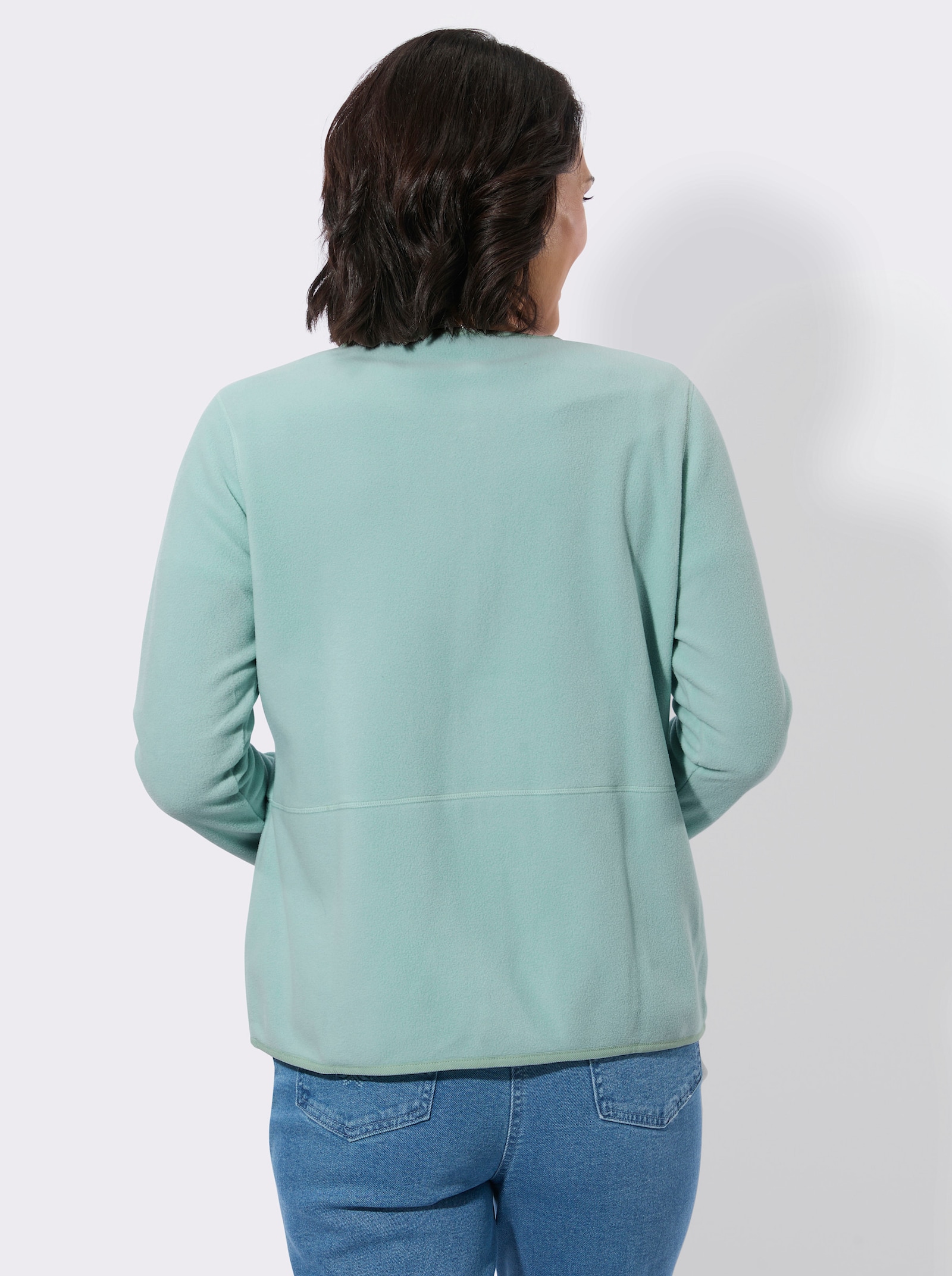 Fleecejacke mit Antipilling-Ausrüstung - kalkmint