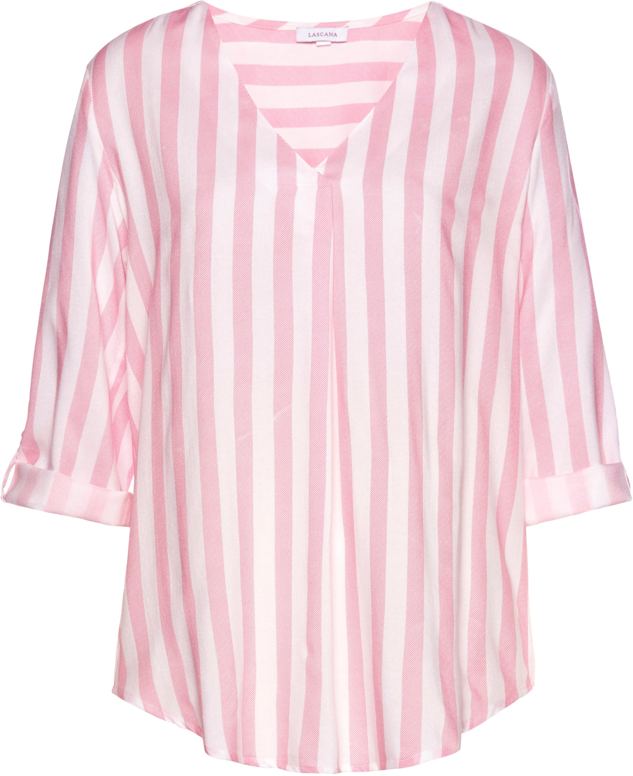 Witt Weiden Damen Schlupfbluse weiß rosa  - Onlineshop Witt Weiden