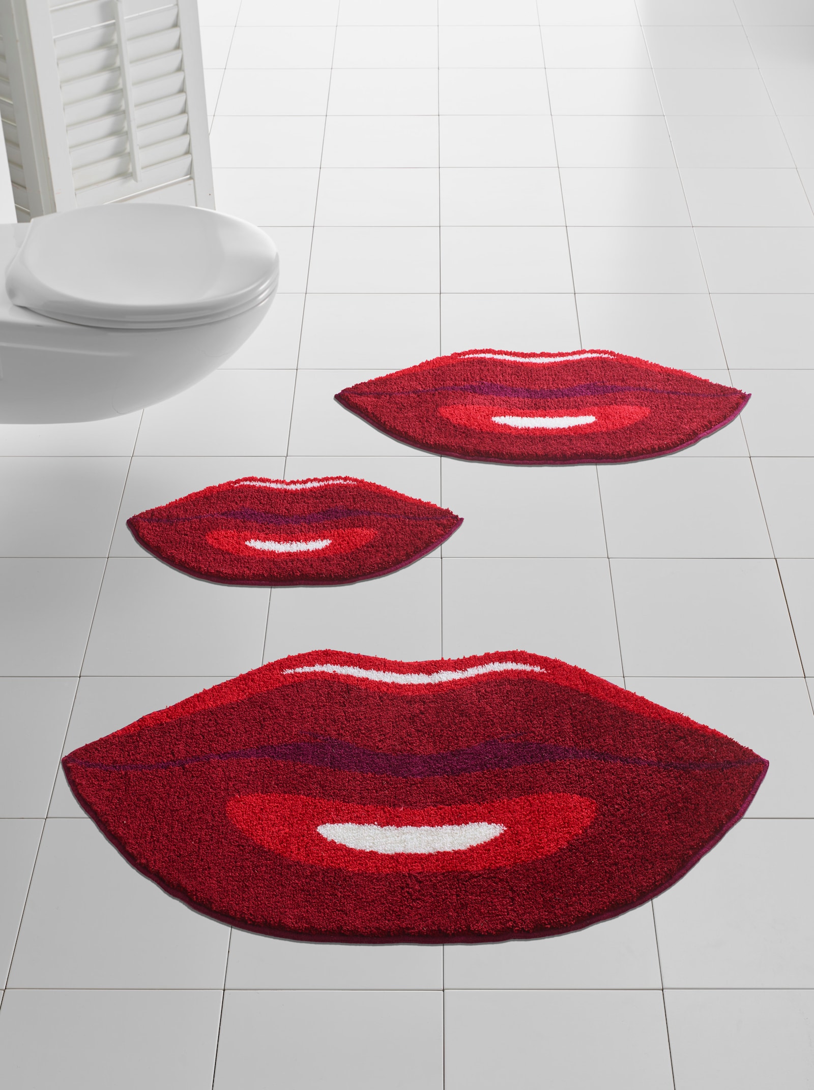Grund Badematte - bordeaux-rot