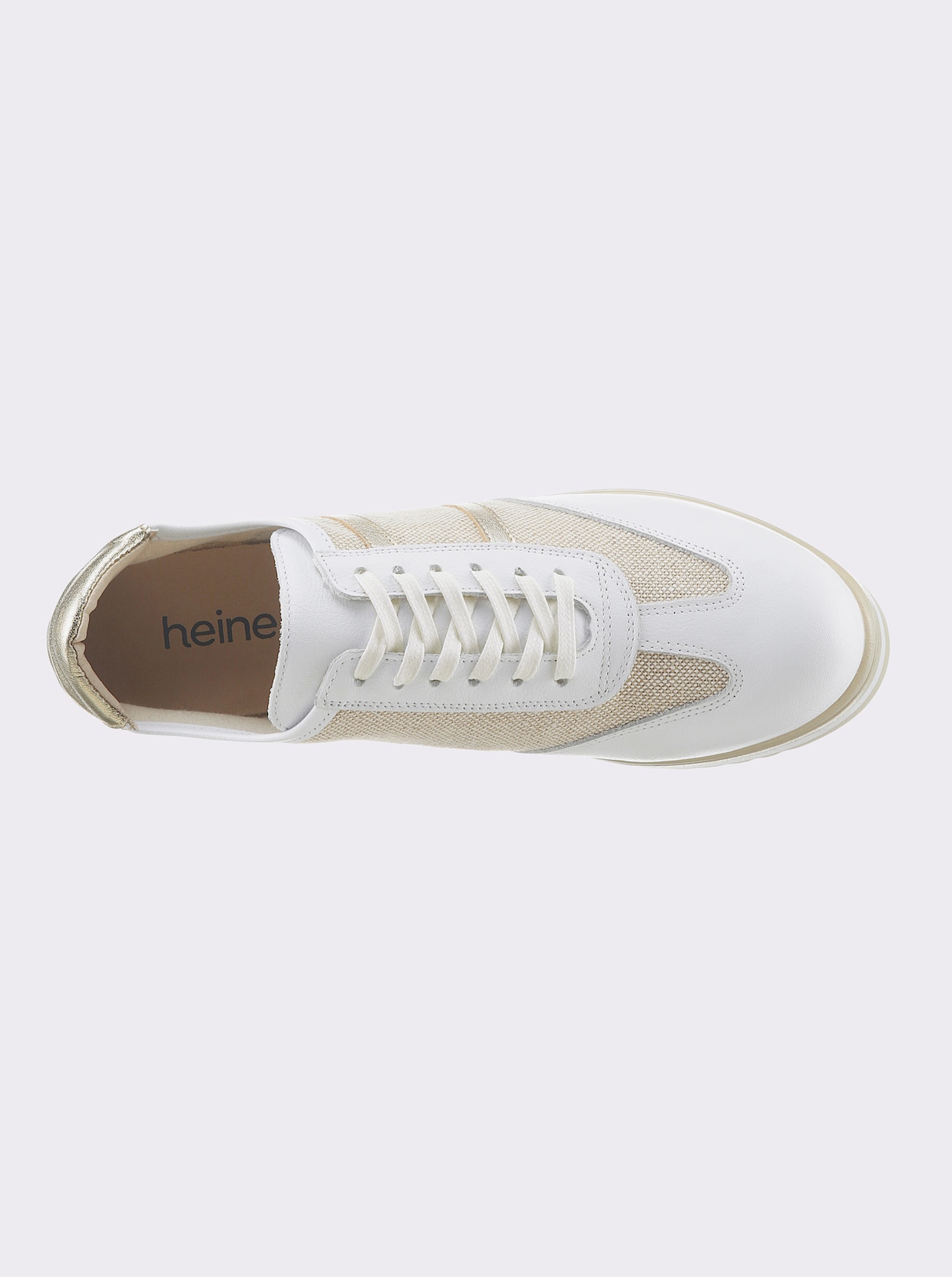 heine Chaussures à lacets - blanc-sable