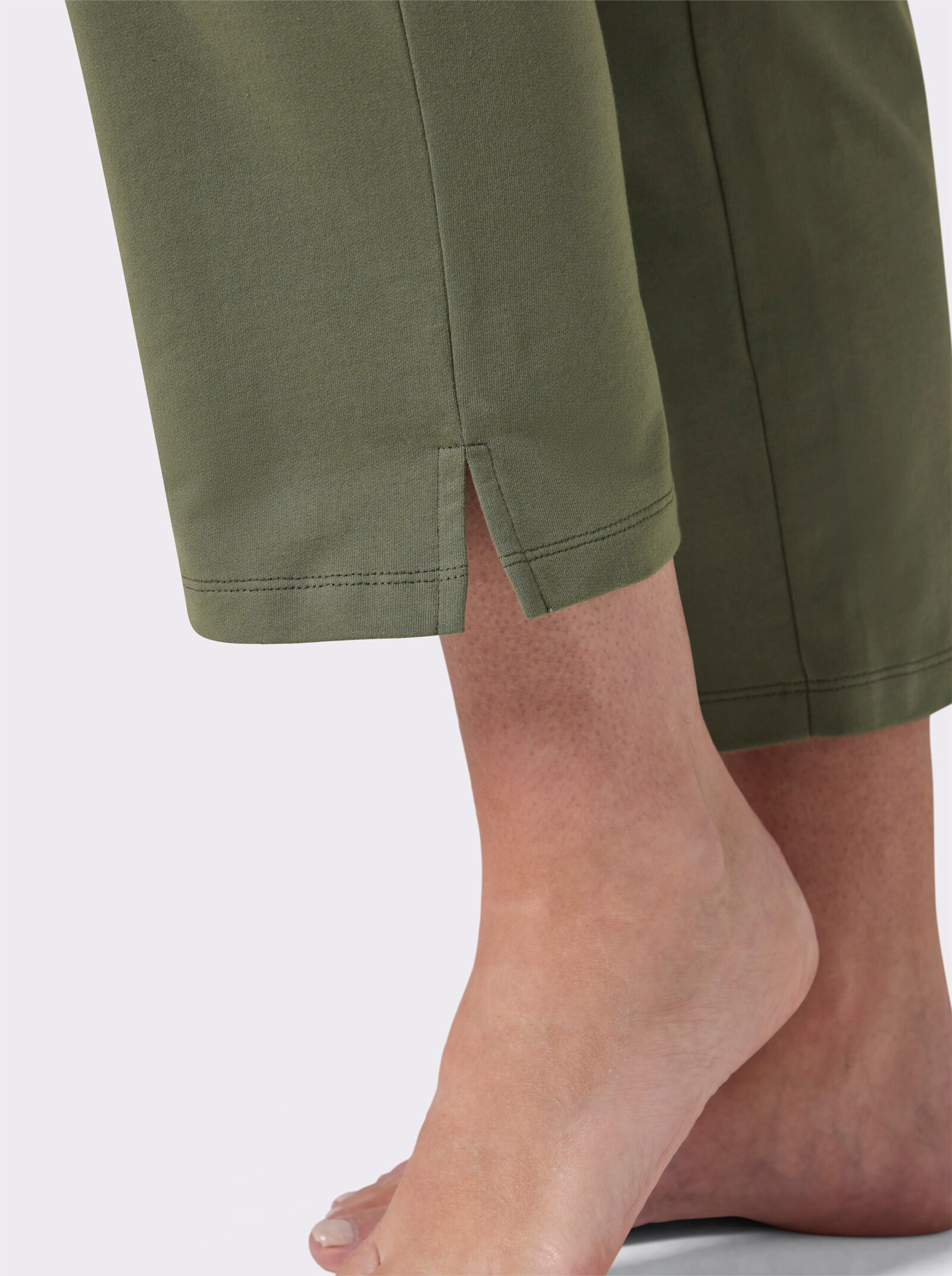 feel good Wellnesshose mit Reißverschluss-Taschen - khaki